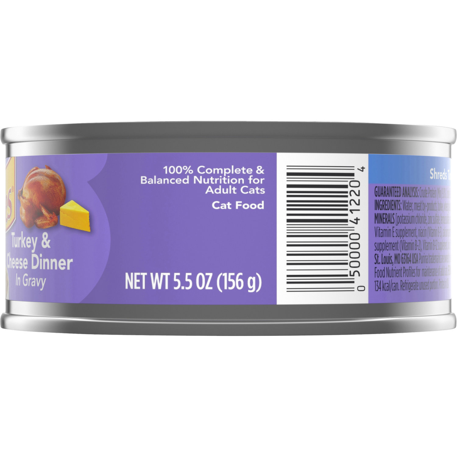 Friskies Cat Food Turkey Cheese Dinner in Gravy Shreds