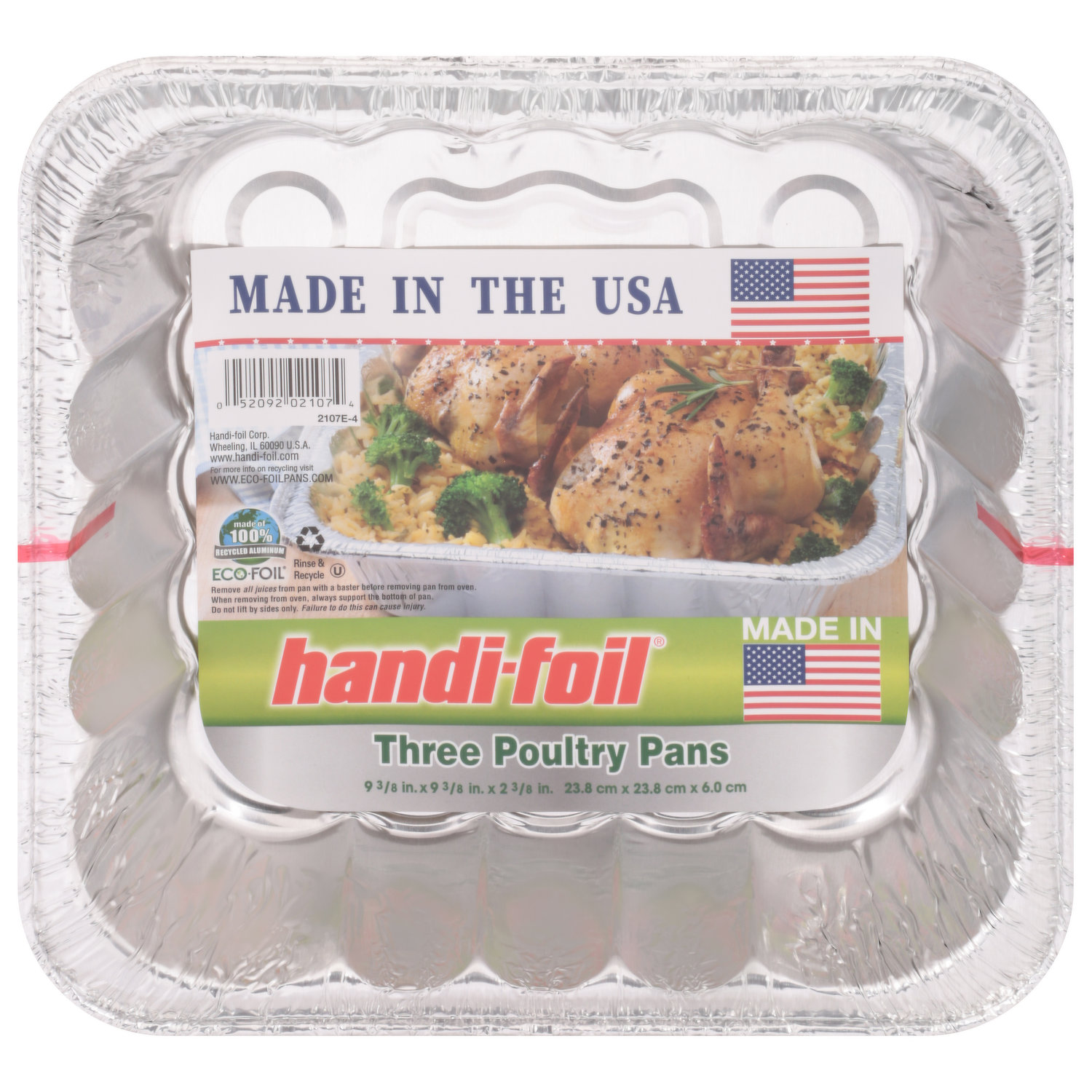 Handi-Foil Eco-Foil Stuffing Pans 13 x 9 - 4 Count