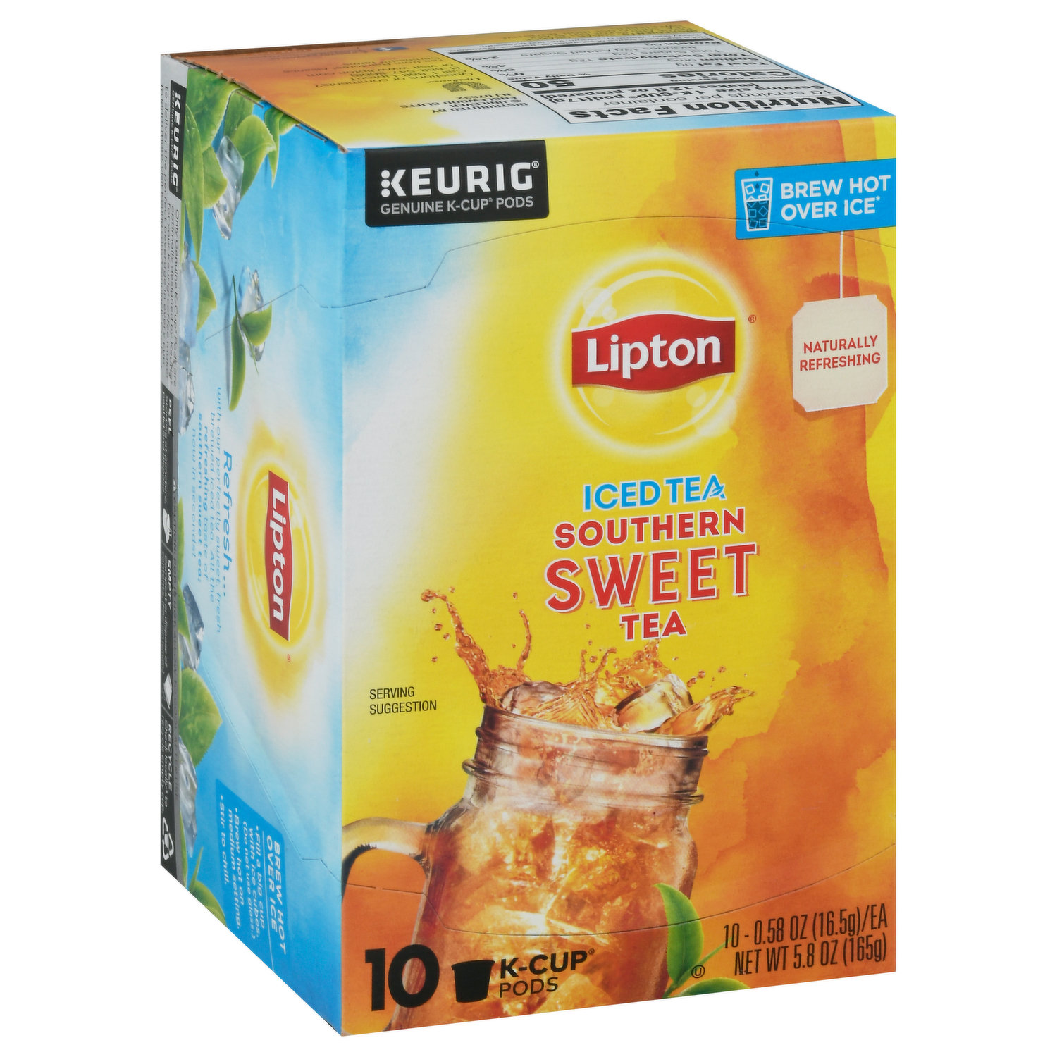  Lipton Iced Tea K-Cup Pods, Southernn Sweet Black Tea