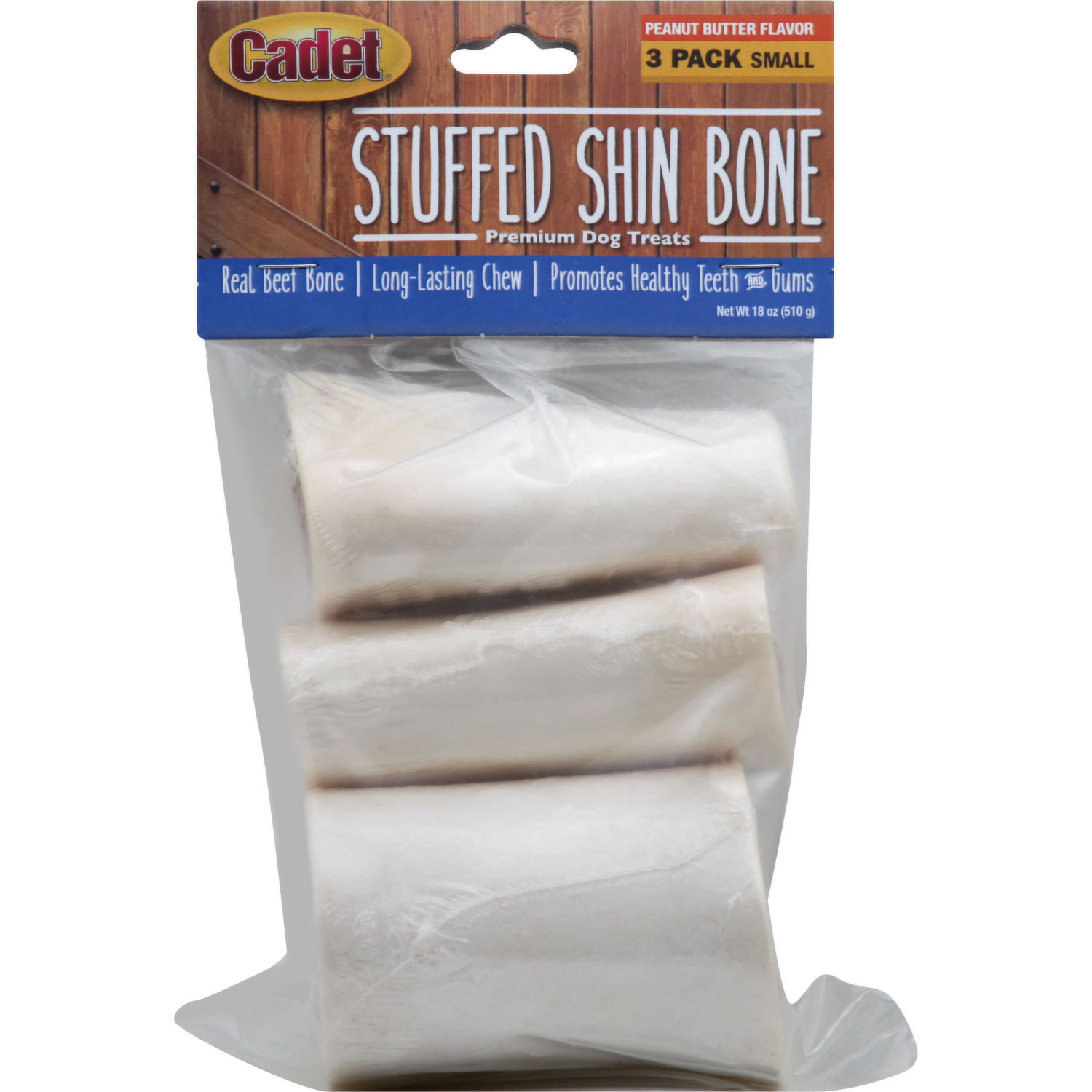 stuffed shin bone dog treat safe