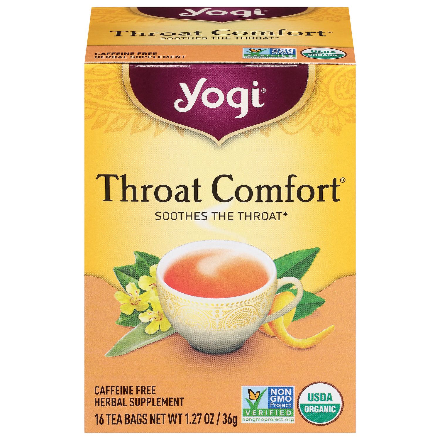 Organic Herbal Tea, Turmeric Active, Caffeine Free, 20 Sachets, 1.27 oz (36  g)