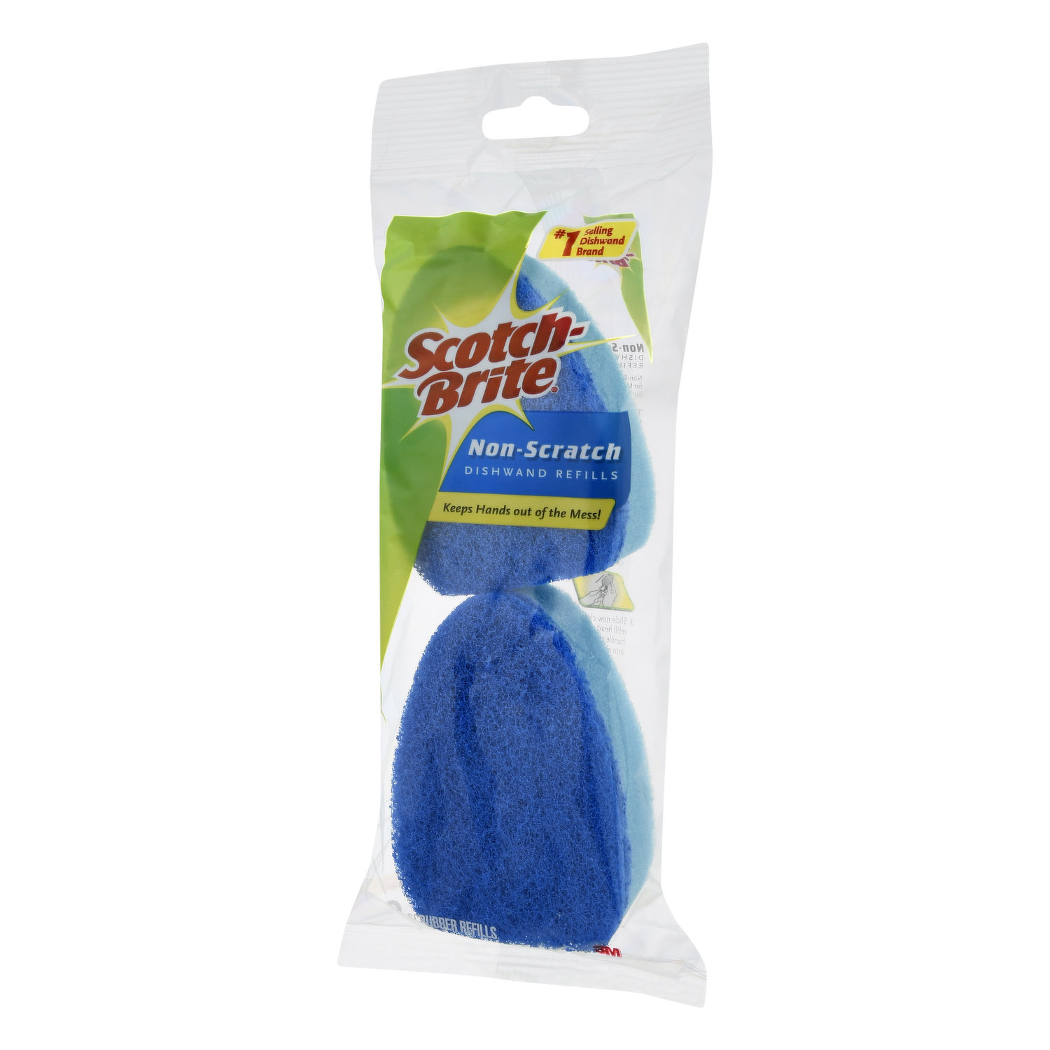 Scotch-Brite Non-Scratch Dishwand Sponge Refills, Dishwand Refills