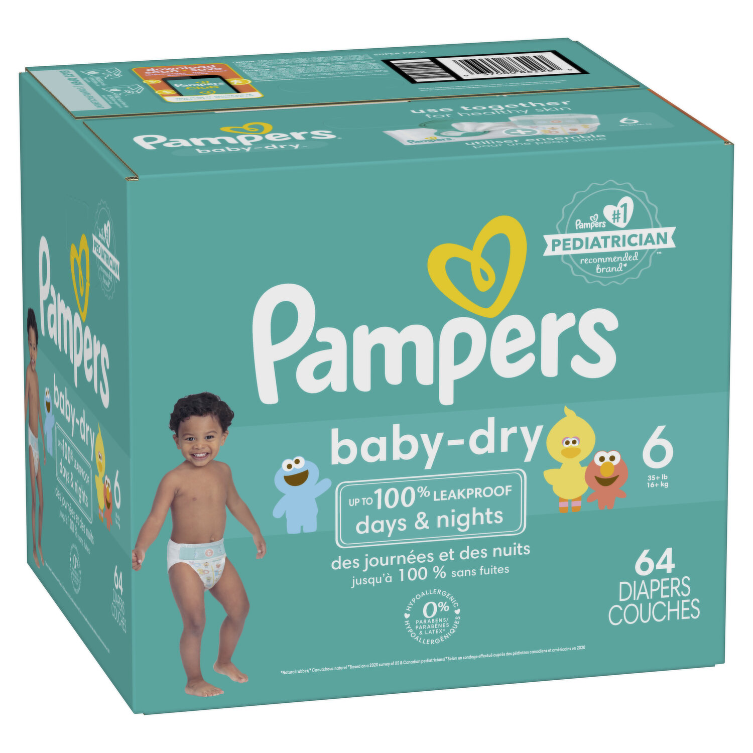 Couches Pampers nouveau Baby-Dry 4-8 kg, taille 2, 144sht., couches, couches,  couches, couches, couches