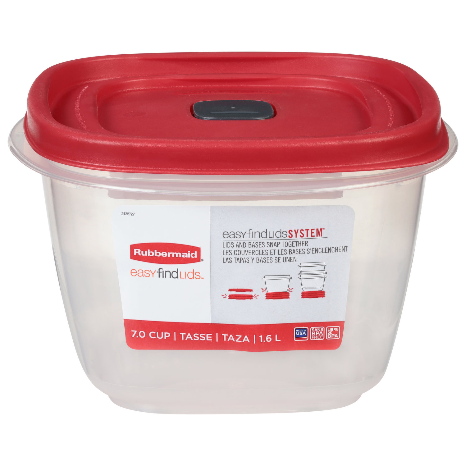 Rubbermaid Containers & Lids, Medium Bowls, 6.2 Cups