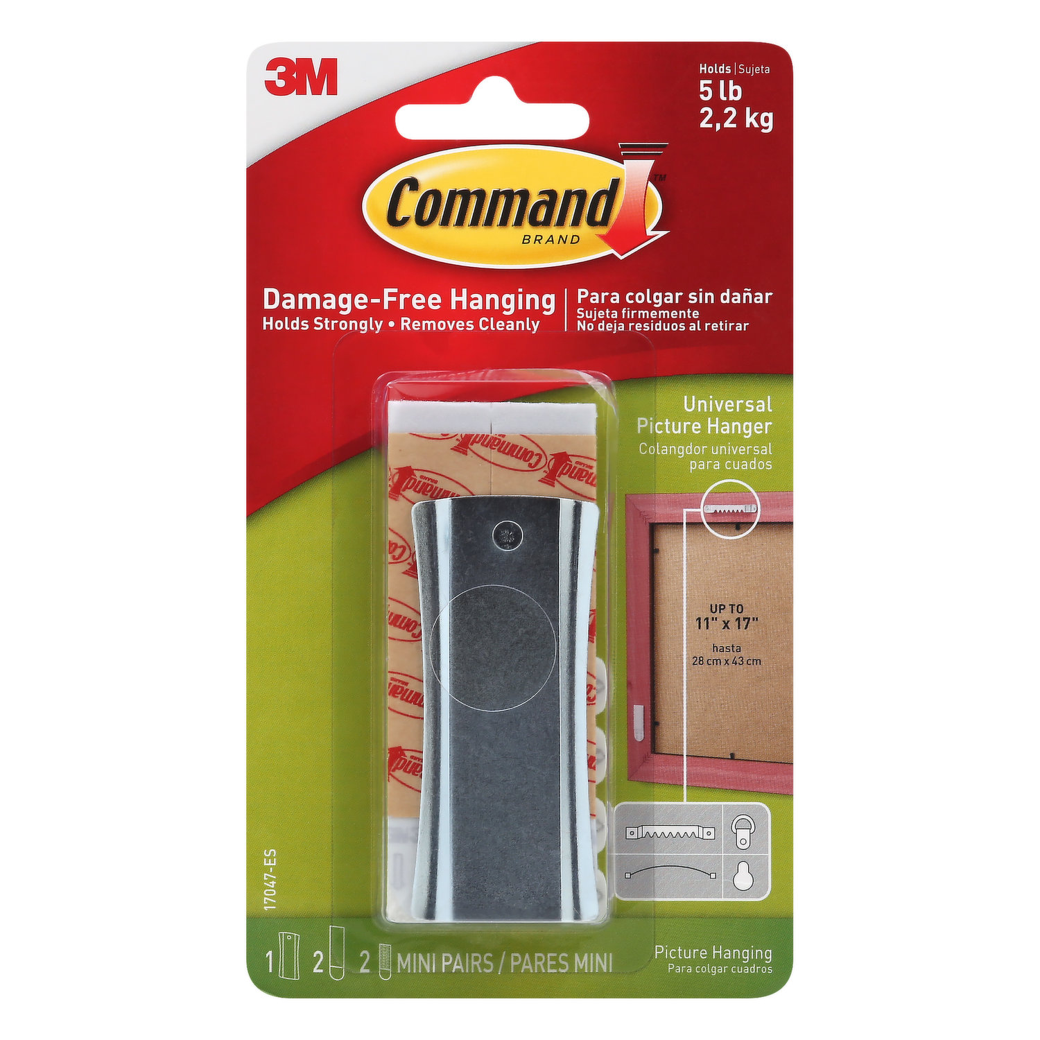 Command Small Clear Wire Hooks with Clear Strips (20 Hooks, 24 Strips) by  Command : : Industrial & Scientific