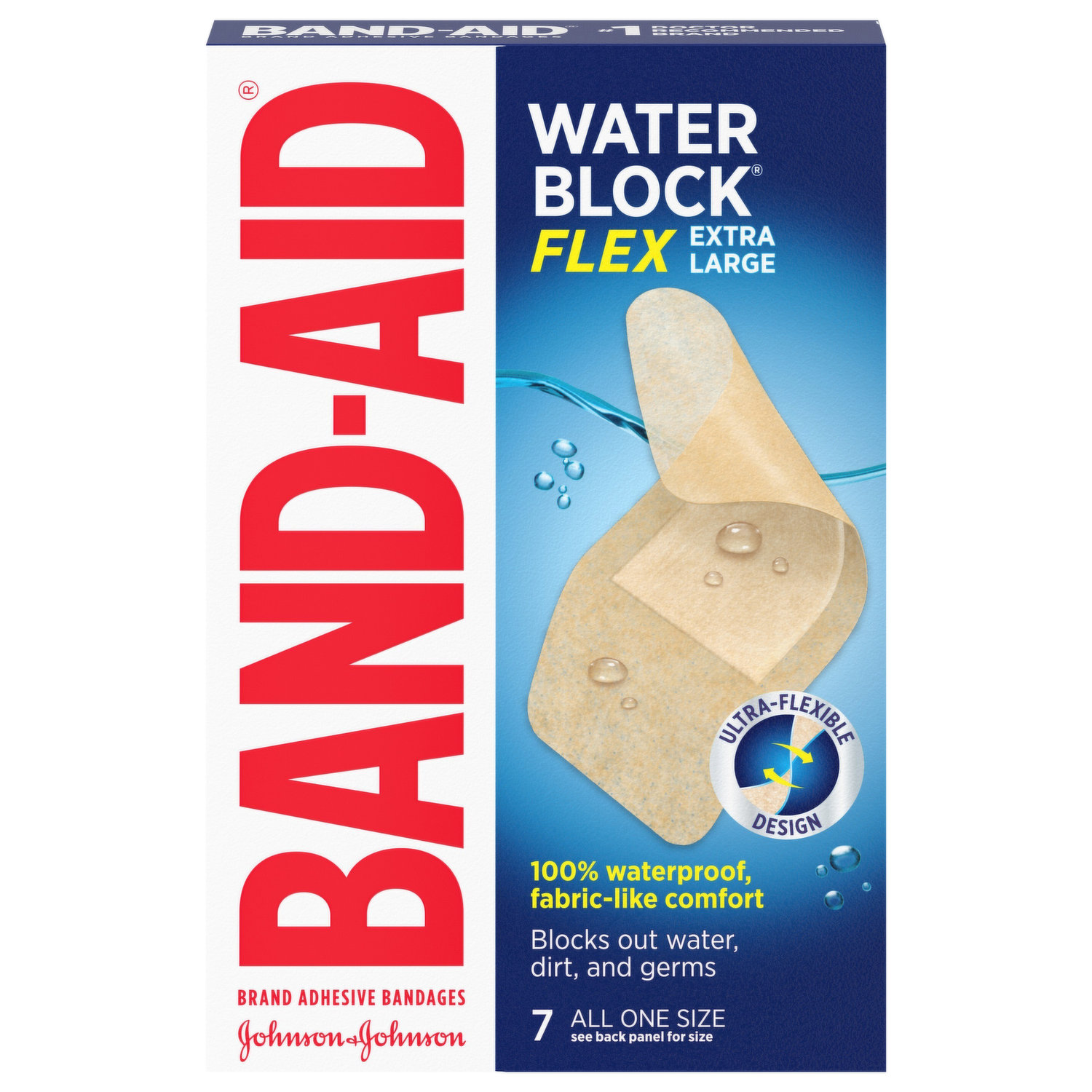 Band-Aid Brand Ourtone Adhesive Bandages, Flexible Protection & Care of  Minor Cuts & Scrapes, Quilt-Aid Pad for Painful Wounds, BR55, Extra Large,  10