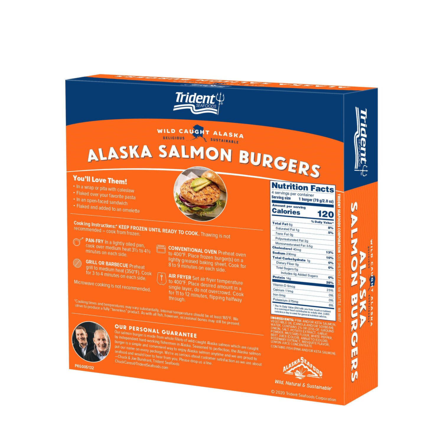 Member's Mark Wild Caught Frozen Alaskan Salmon Burgers - IlmHub Halal  Foods & Ingredients