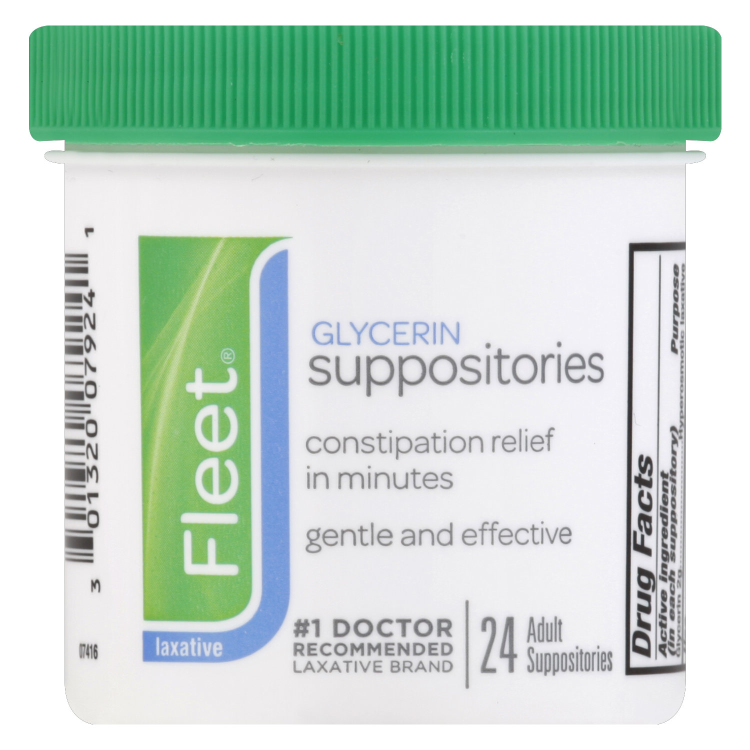 Fleet Glycerin Suppositories, Adult