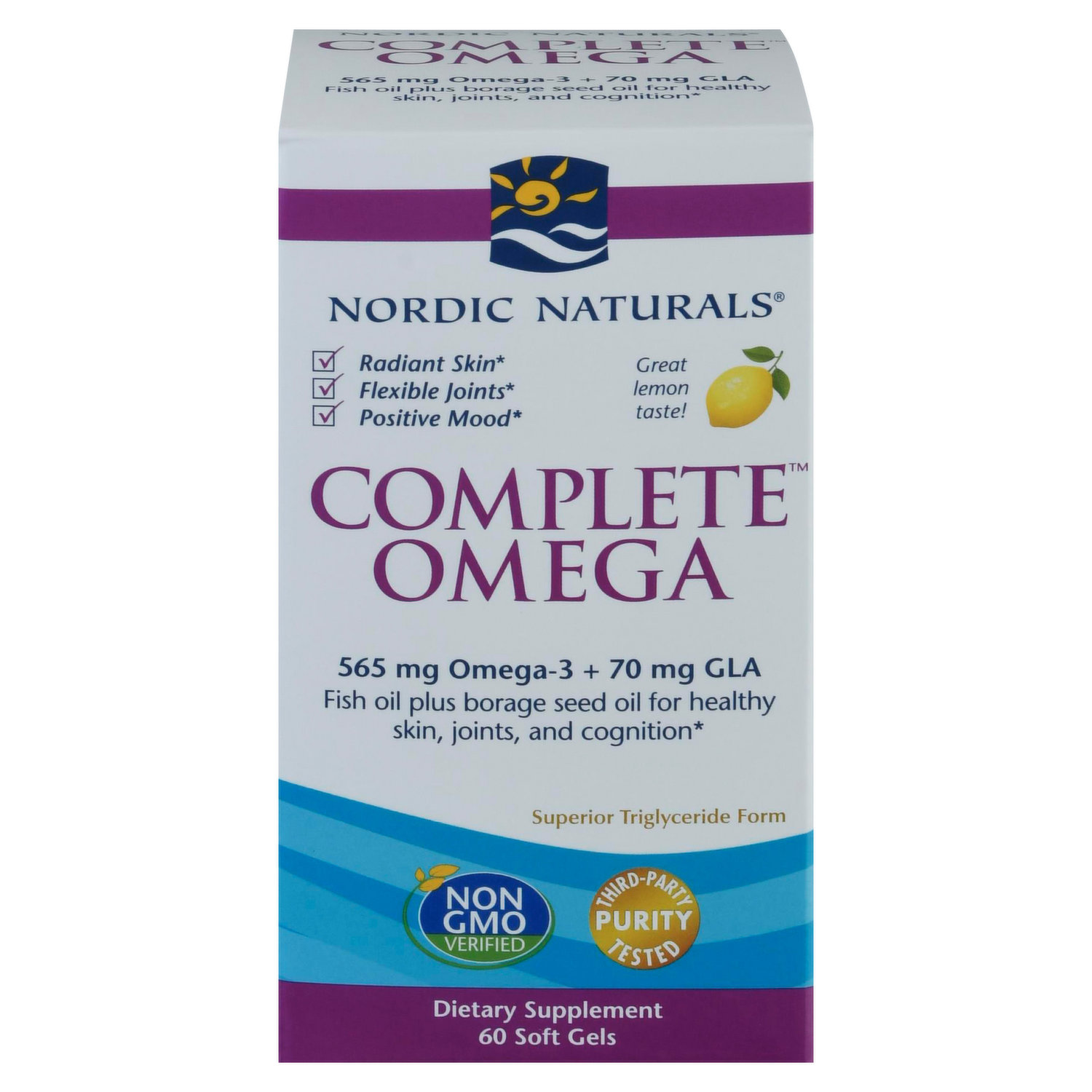 Nordic Naturals Complete Omega Lemon - Supports Skin, Joints