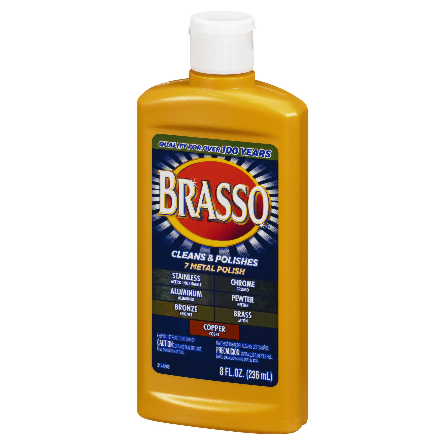 BRASSO 8-fl oz Liquid Metal Cleaner and Polish in the Metal Polish  department at