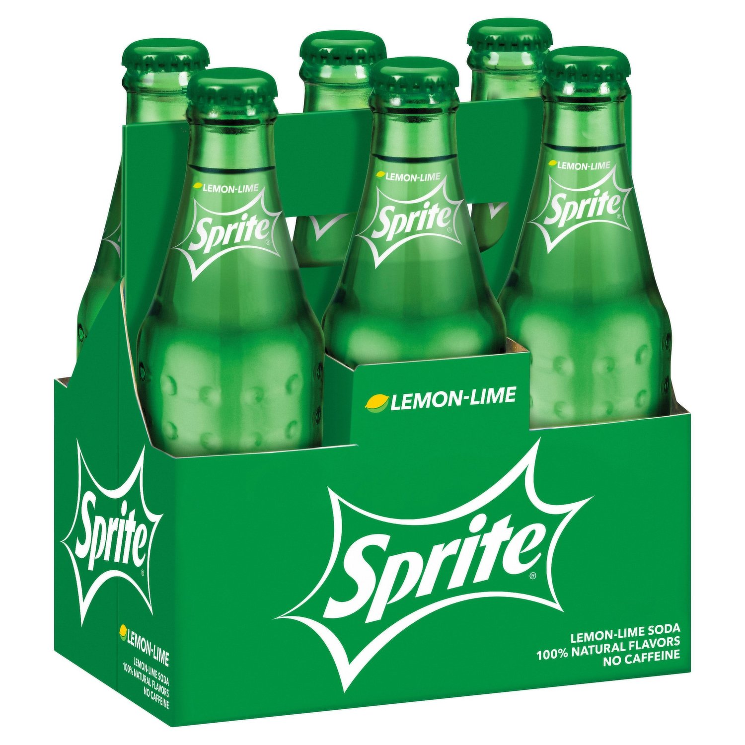 Sprite Lemon Lime Soda Pop, 8 fl oz, 6 Pack Glass Bottles