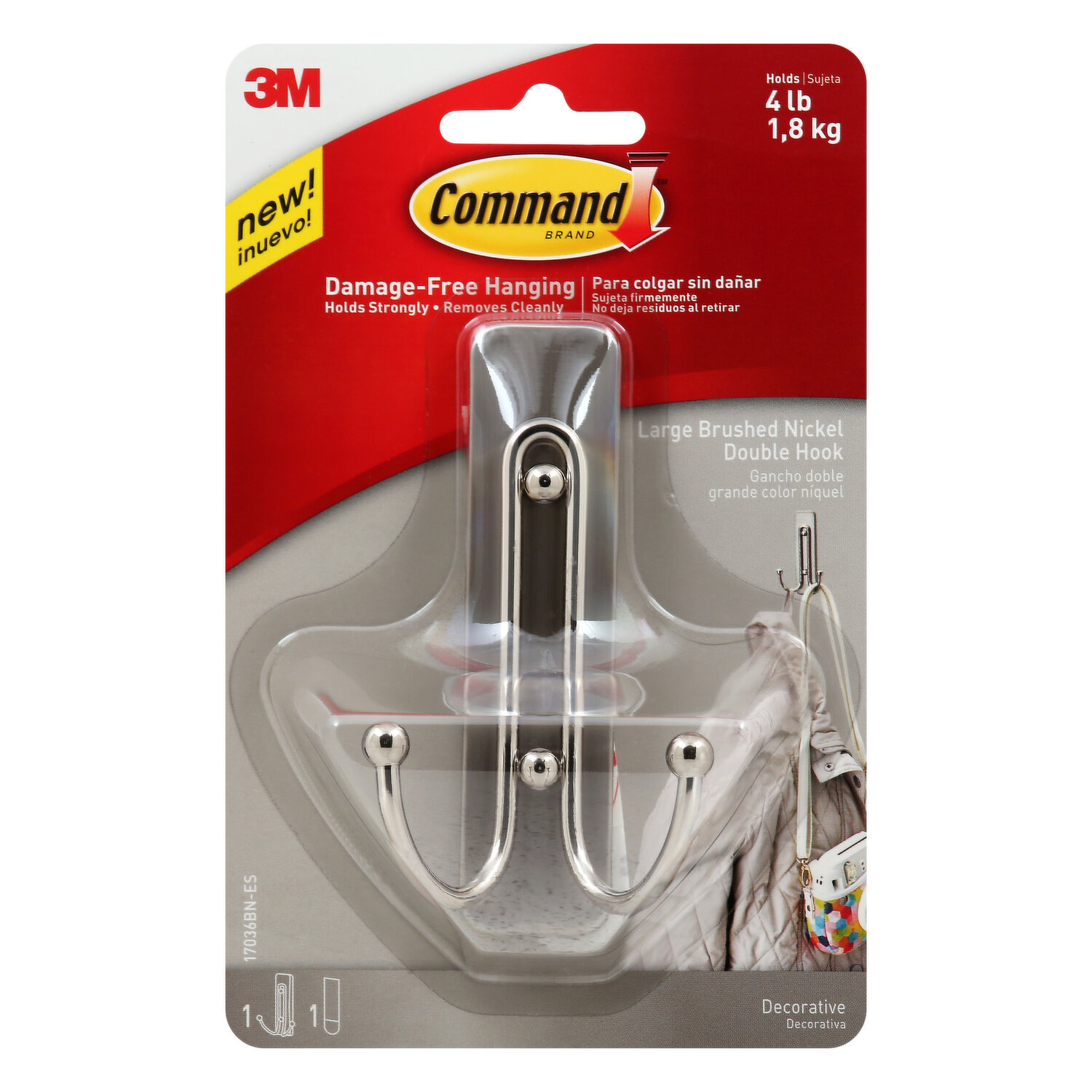 Command Soap Dish, Satin Nickel