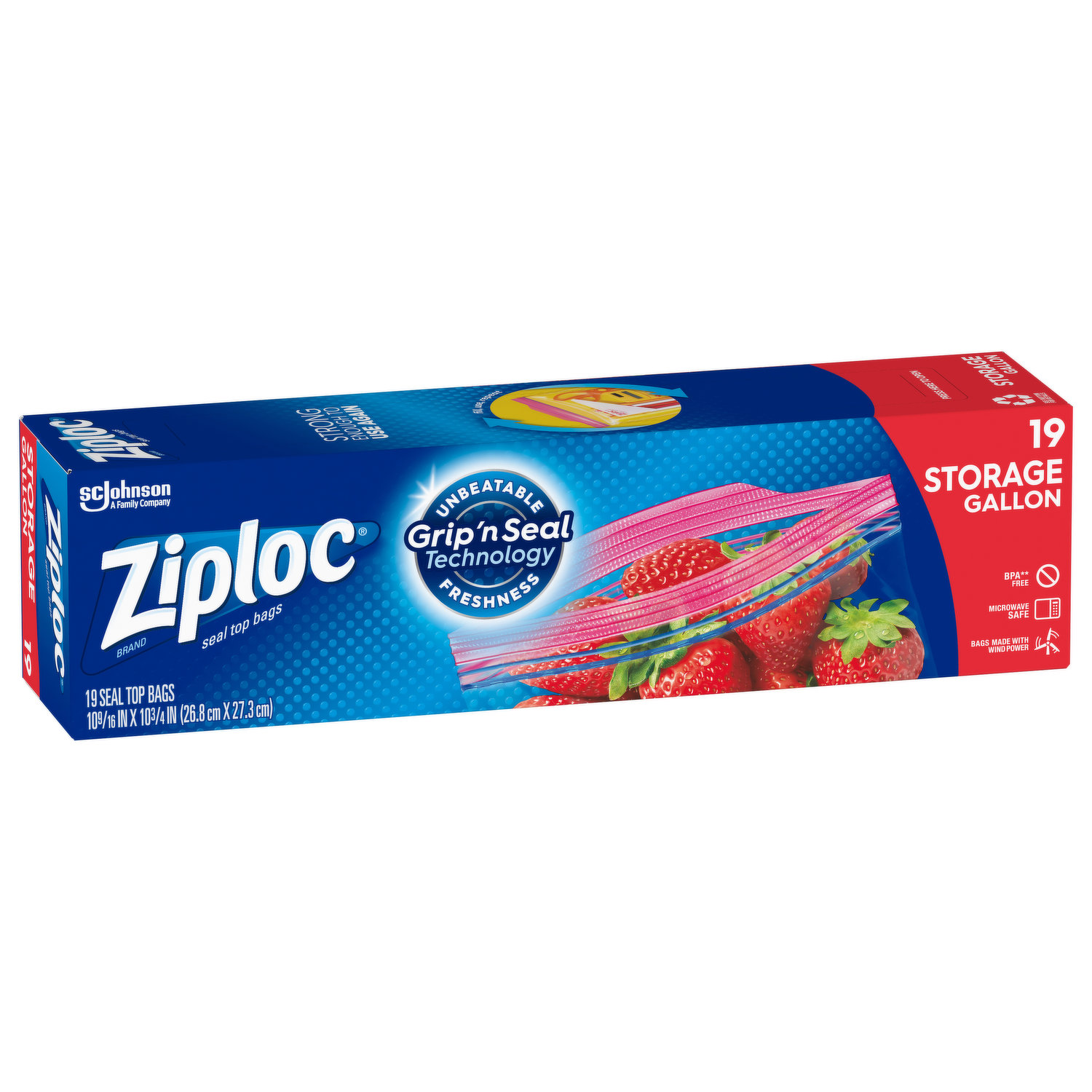 Ziploc Storage Bags Gallon 19 ct 