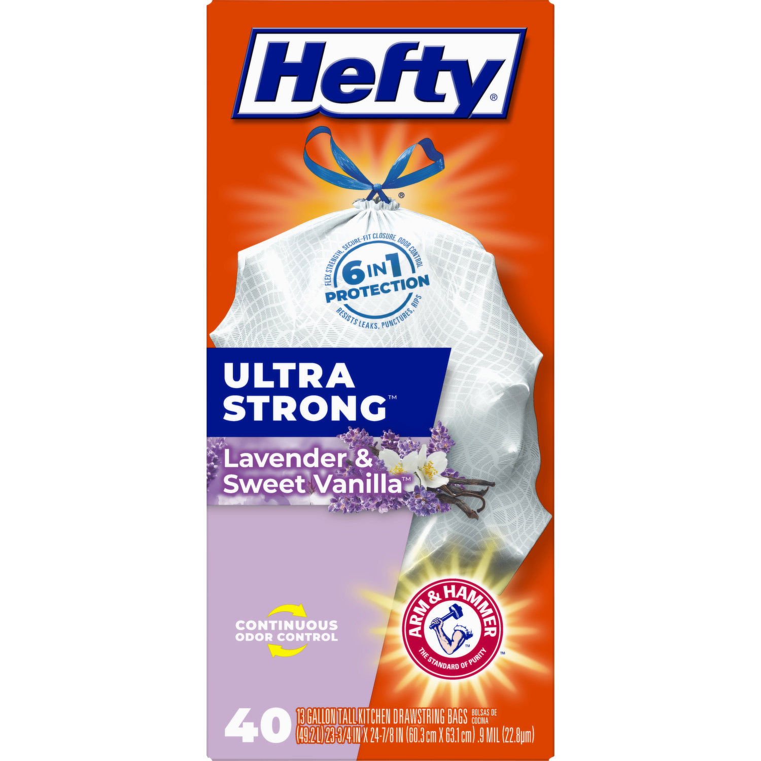  Hefty Super Starter Kit 5L, 3XL, 1XL Cube, and 1 Jumbo