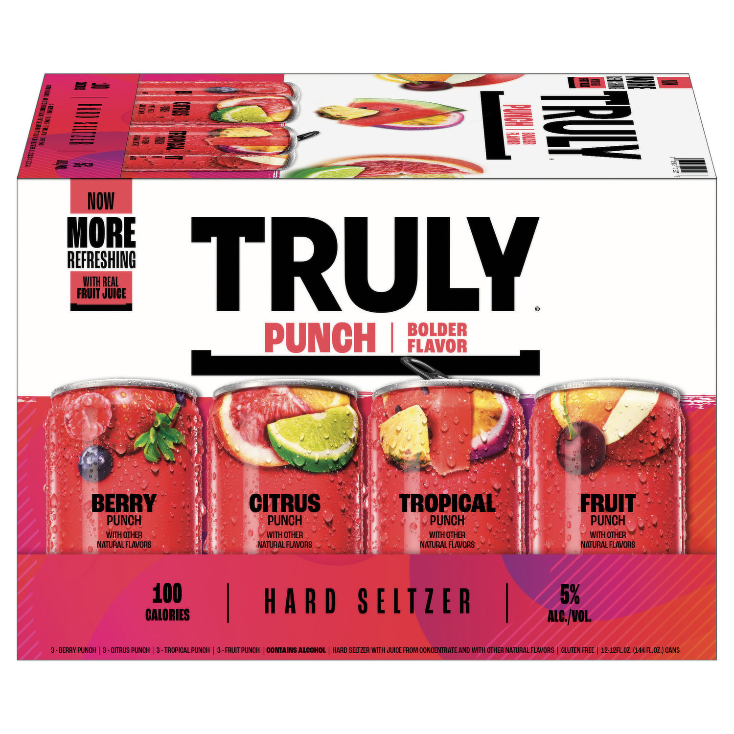 Truly Wild Berry Hard Seltzer - 6pk/12 fl oz Slim Cans