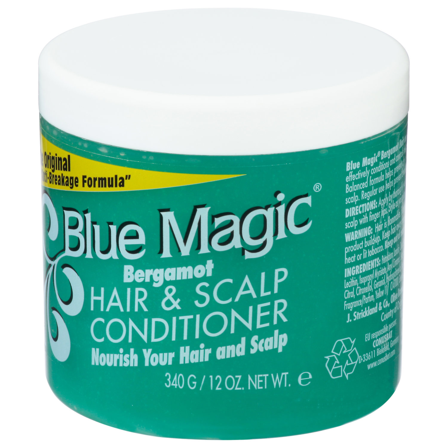 Blue Magic Bergamot Hair & Scalp Conditioner, 12 oz