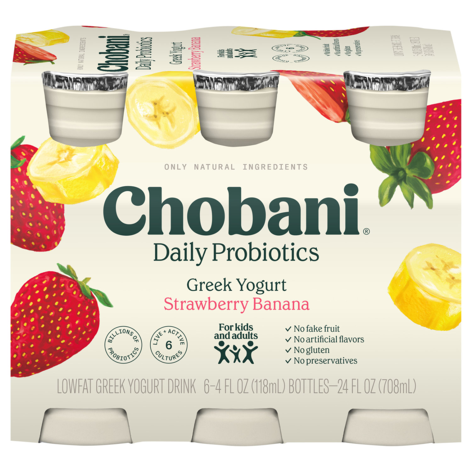 Chobani Yogurt, Greek, Banana & Cream, Blended 5.3 oz