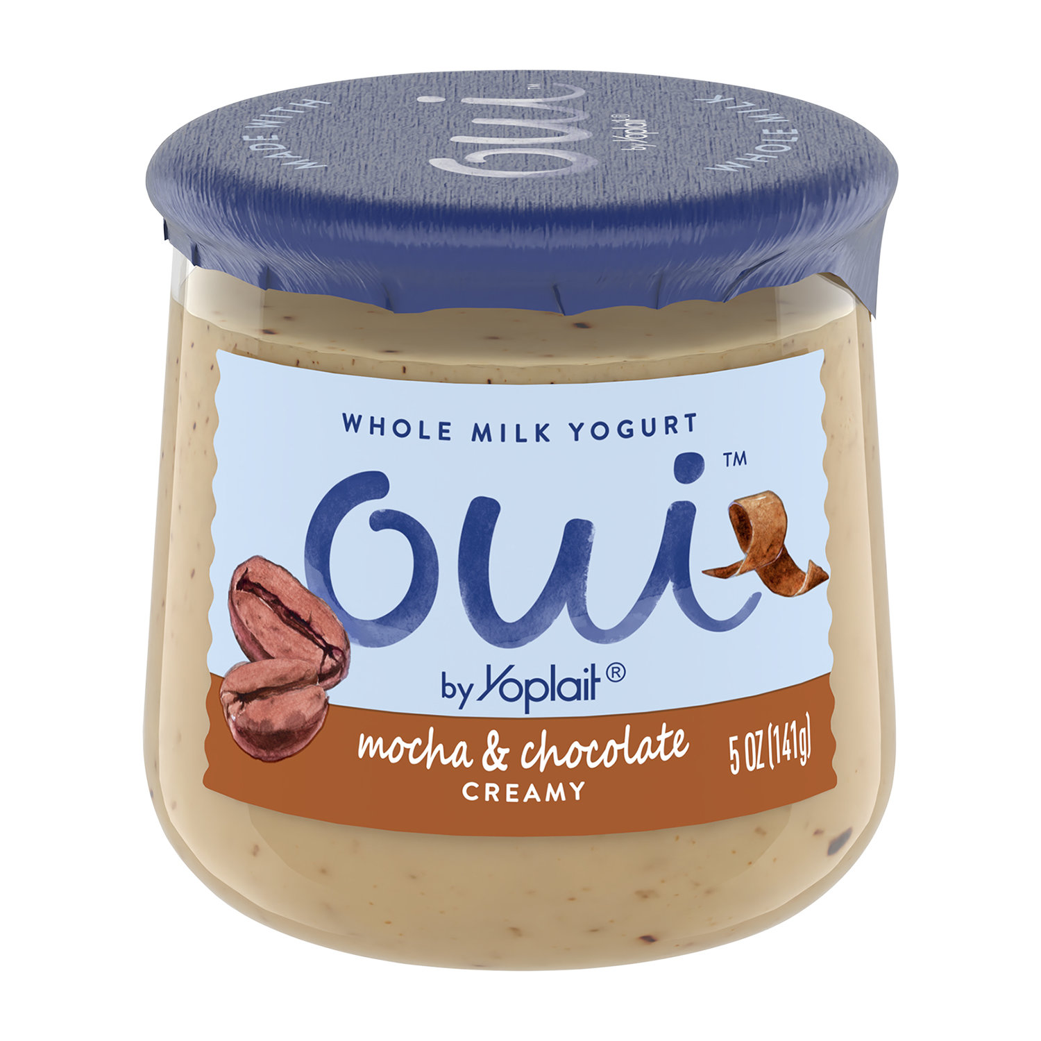 4 Pack of Oui Lids for Glass Yogurt Container Blue Food