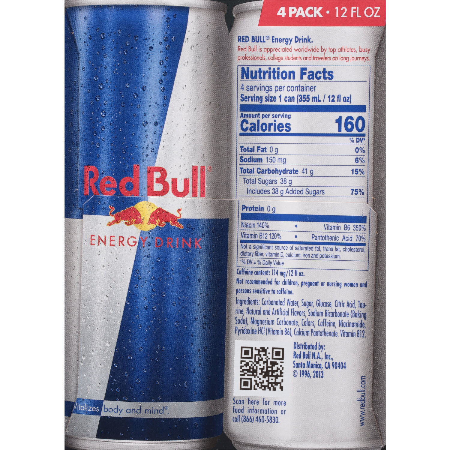 red bull energy drink label