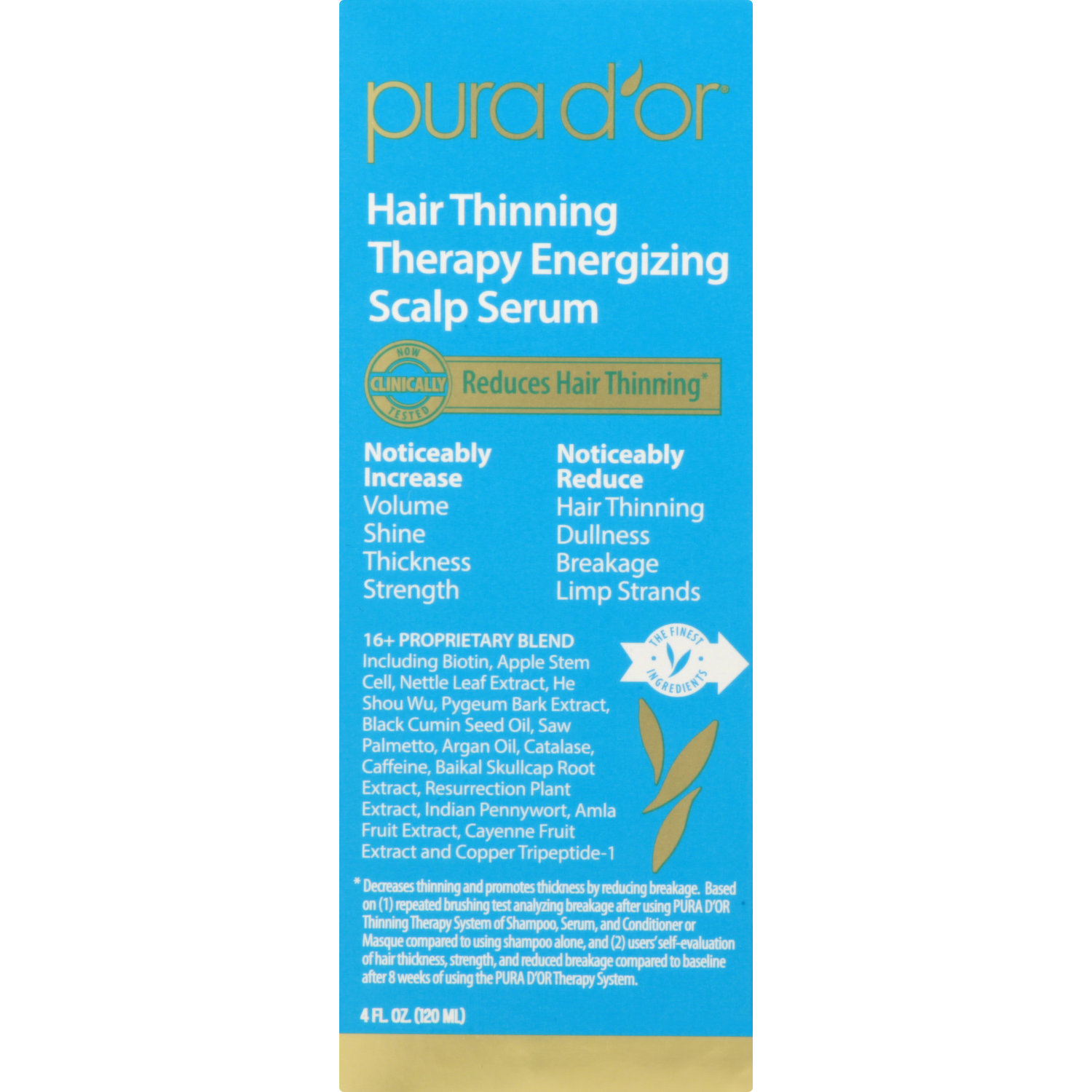 Pura D'or, Scalp Therapy Shampoo, 16 Oz 