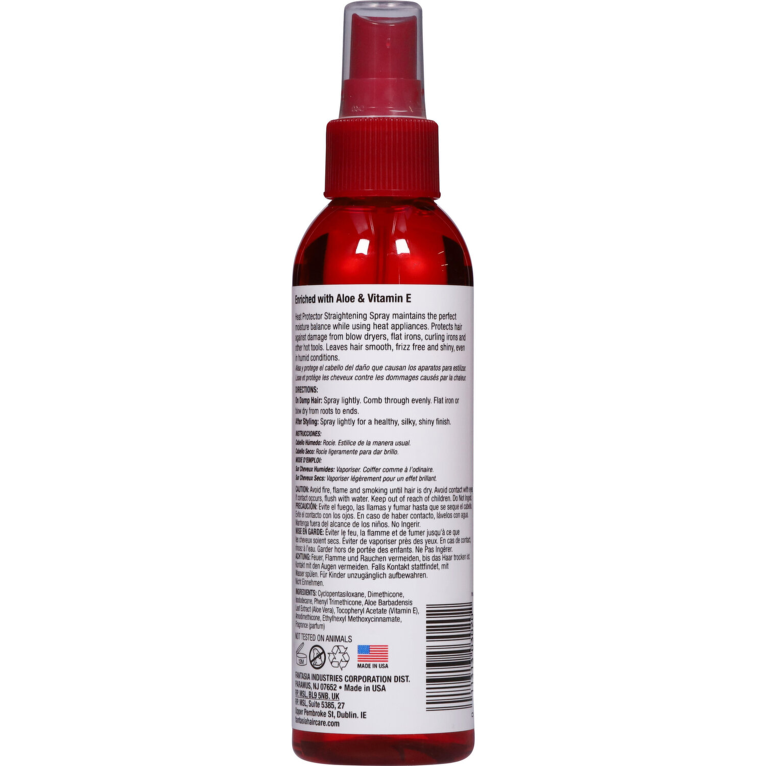 Fantasia hair polisher heat protector straightening spray hot sale
