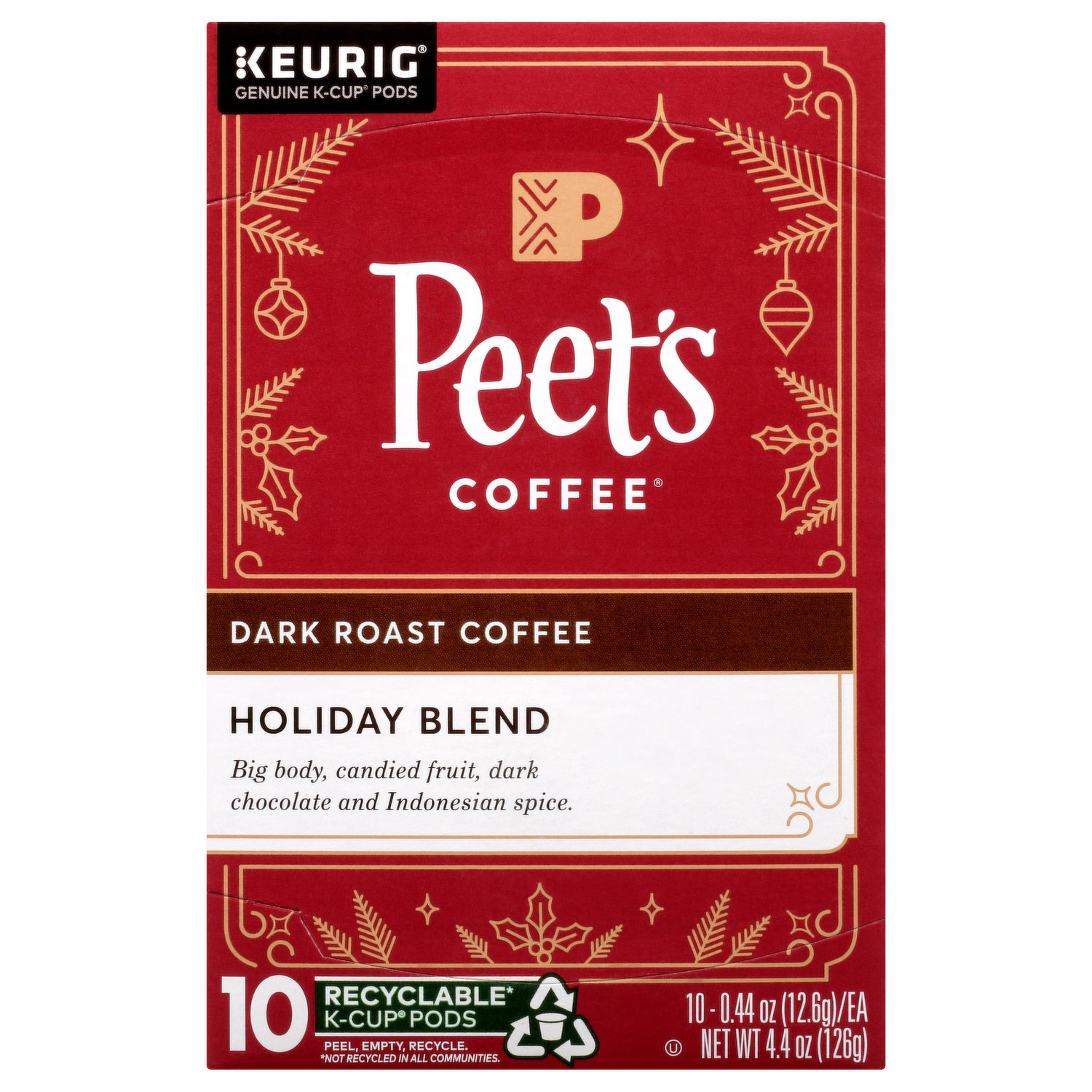 Peet's holiday blend k cups cheap