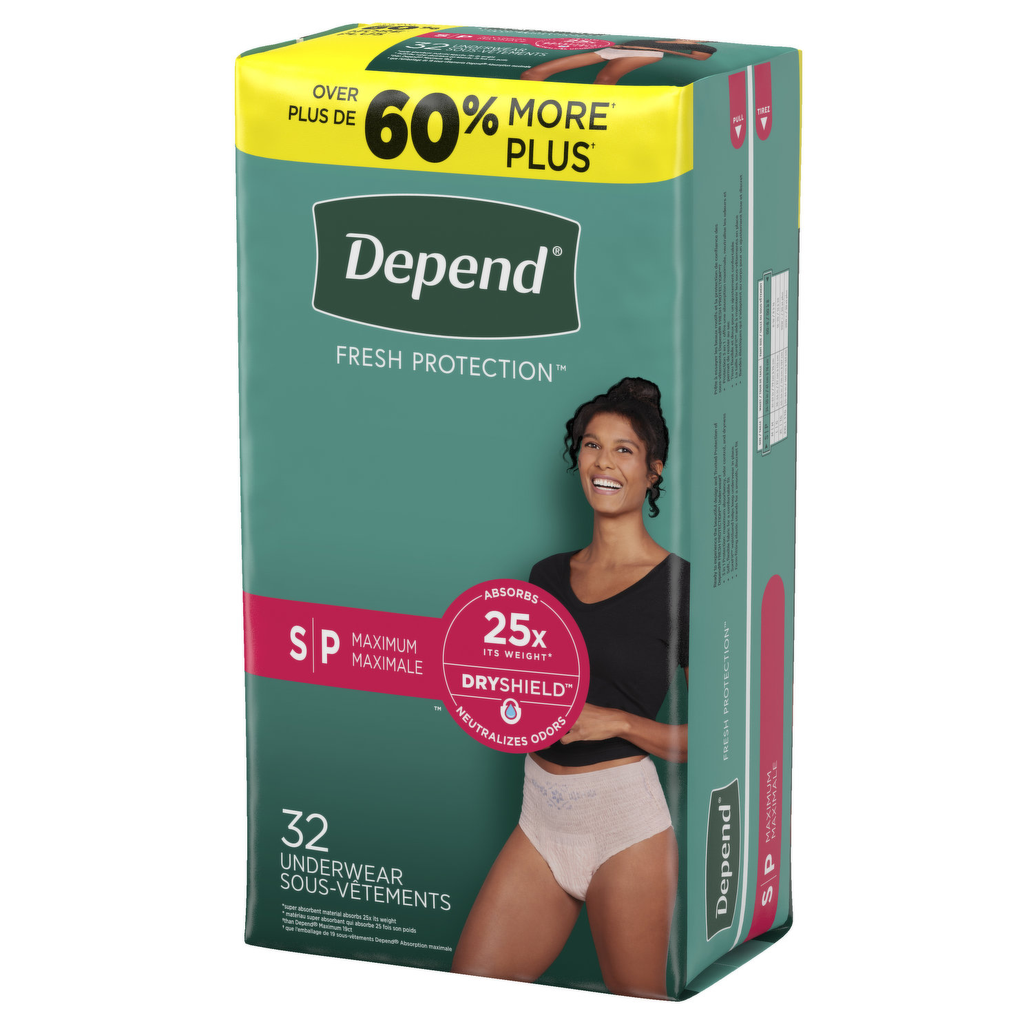 Underwear Depend absorbent panties diapers for adults women size M/L ᐈ Buy  at a good price from Novus