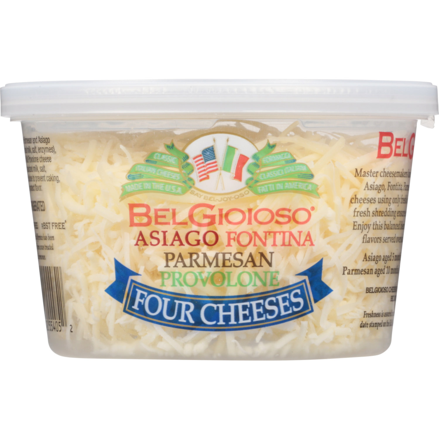 Shredded Four Cheeses (4 oz.) - BelGioioso