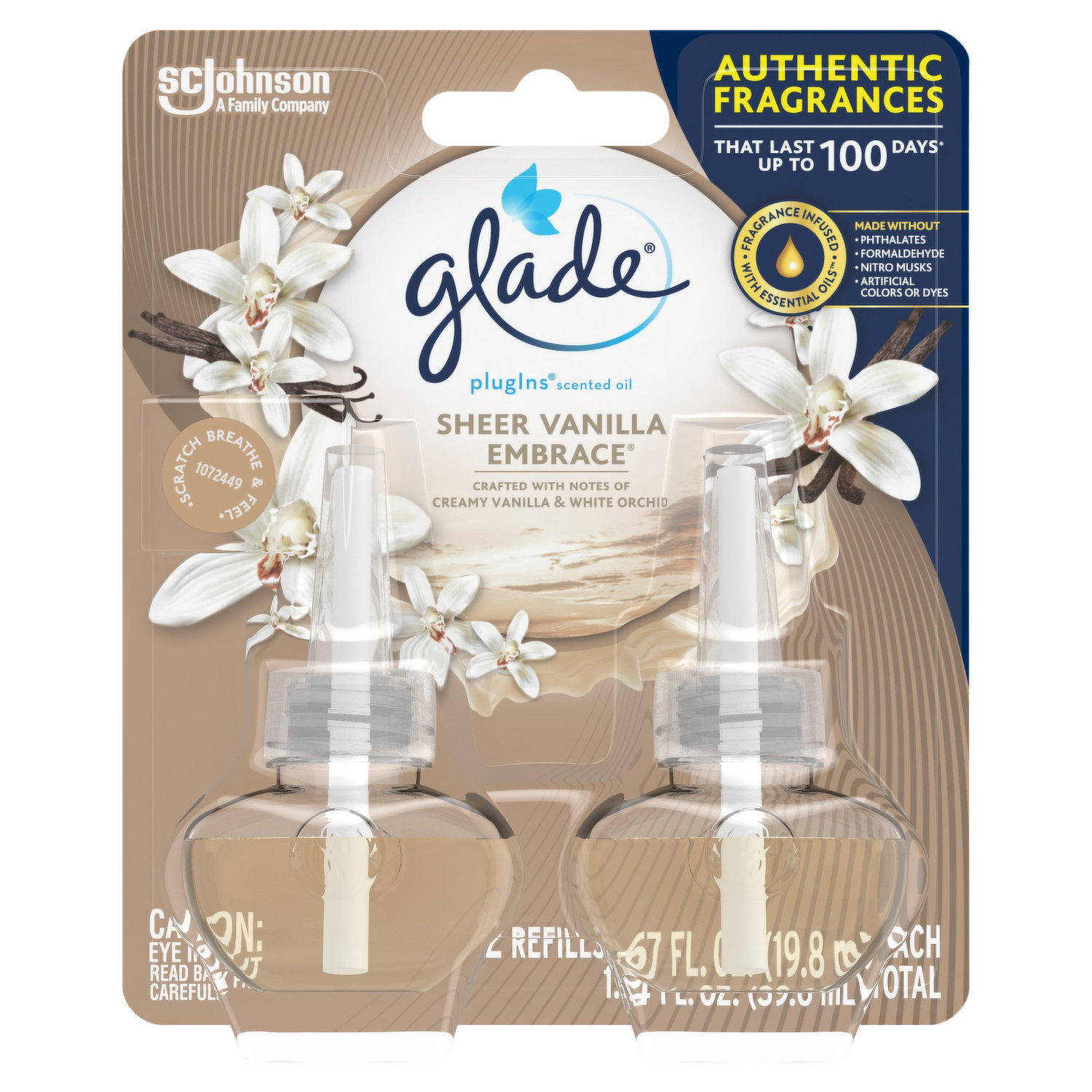 Glade Recharge pour diffuseur de parfum Touch and Fresh Min