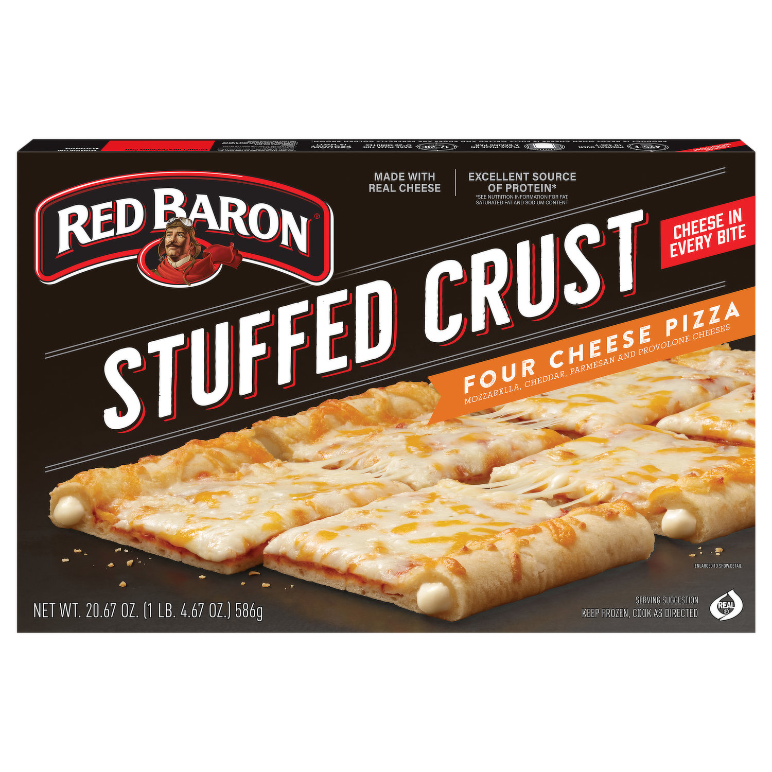 Red Baron, Pizza, Classic Crust Four Meat, 21.95 oz (Frozen