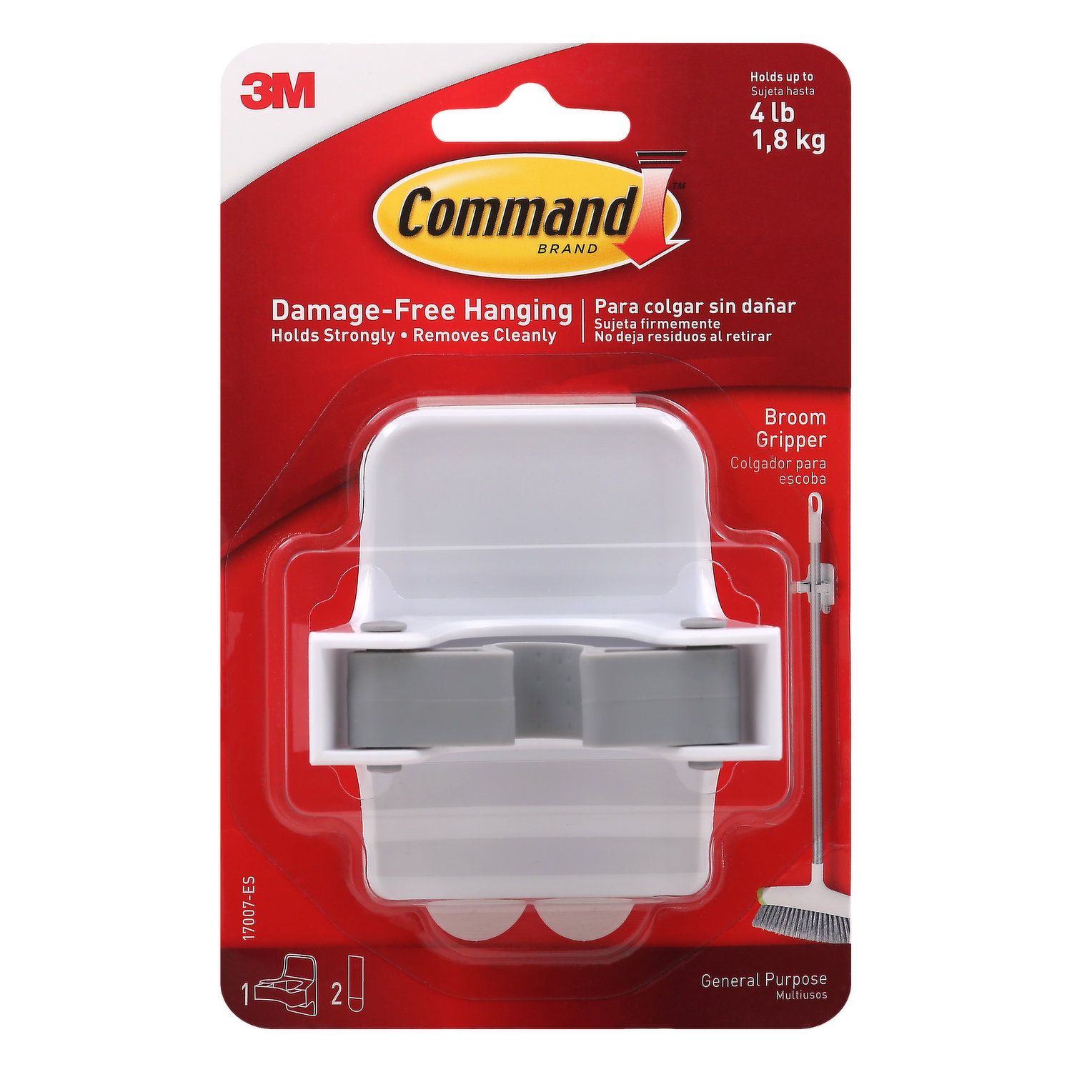 3M Command Medium White Adhesive strip (Holds)3.4kg, Pack of 10