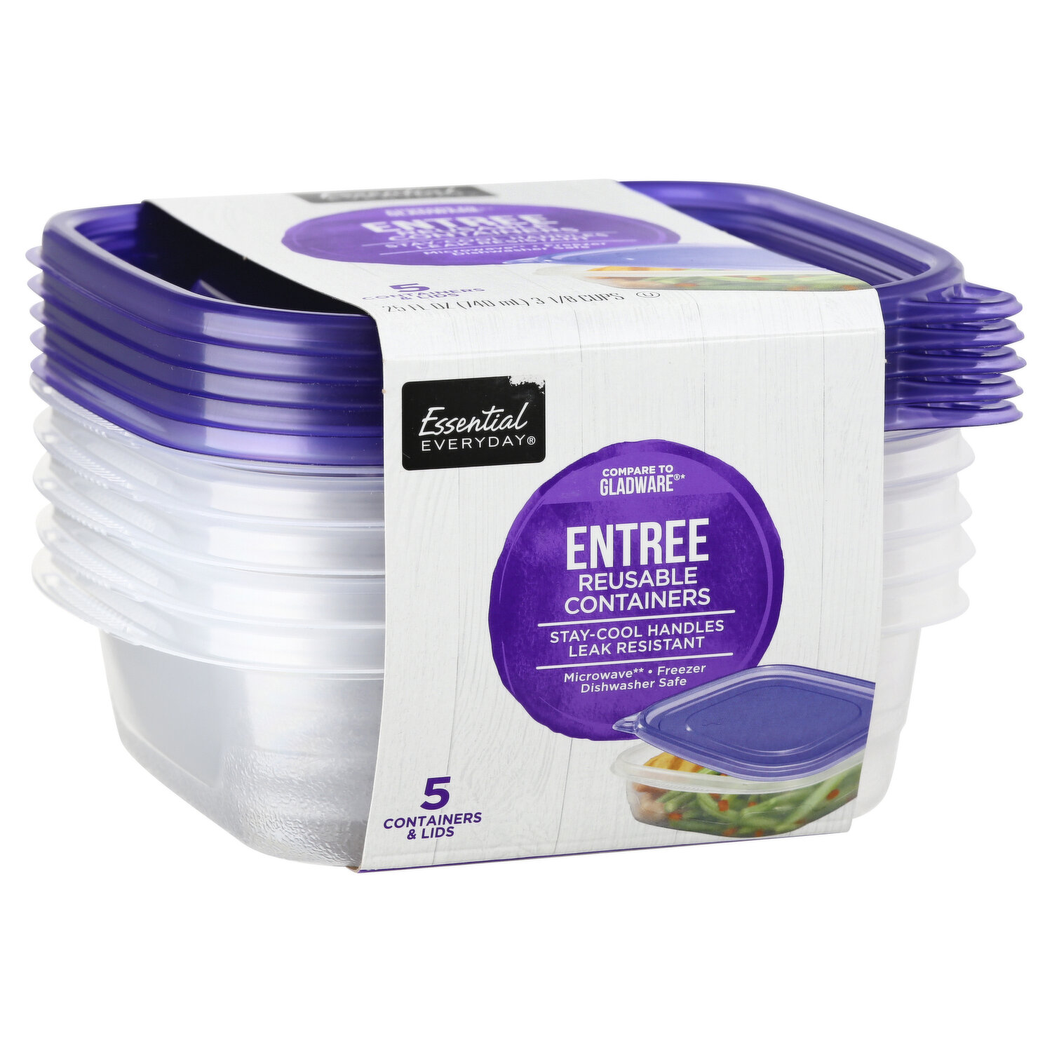 Ziploc Twist 'n Loc Containers & Lids, 8 Ounce, Extra Small - 4 containers & lids