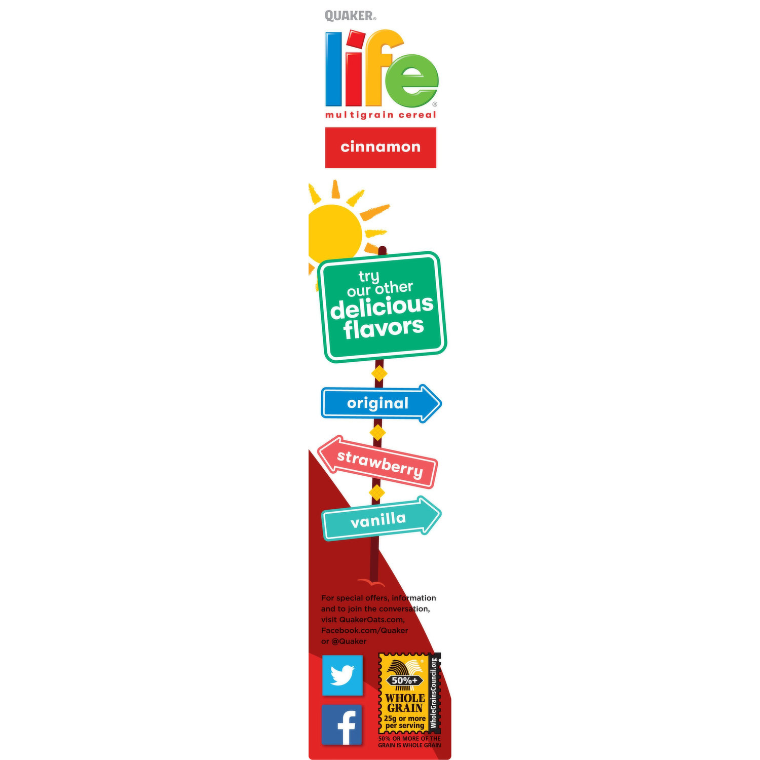 life cereal cinnamon nutrition facts