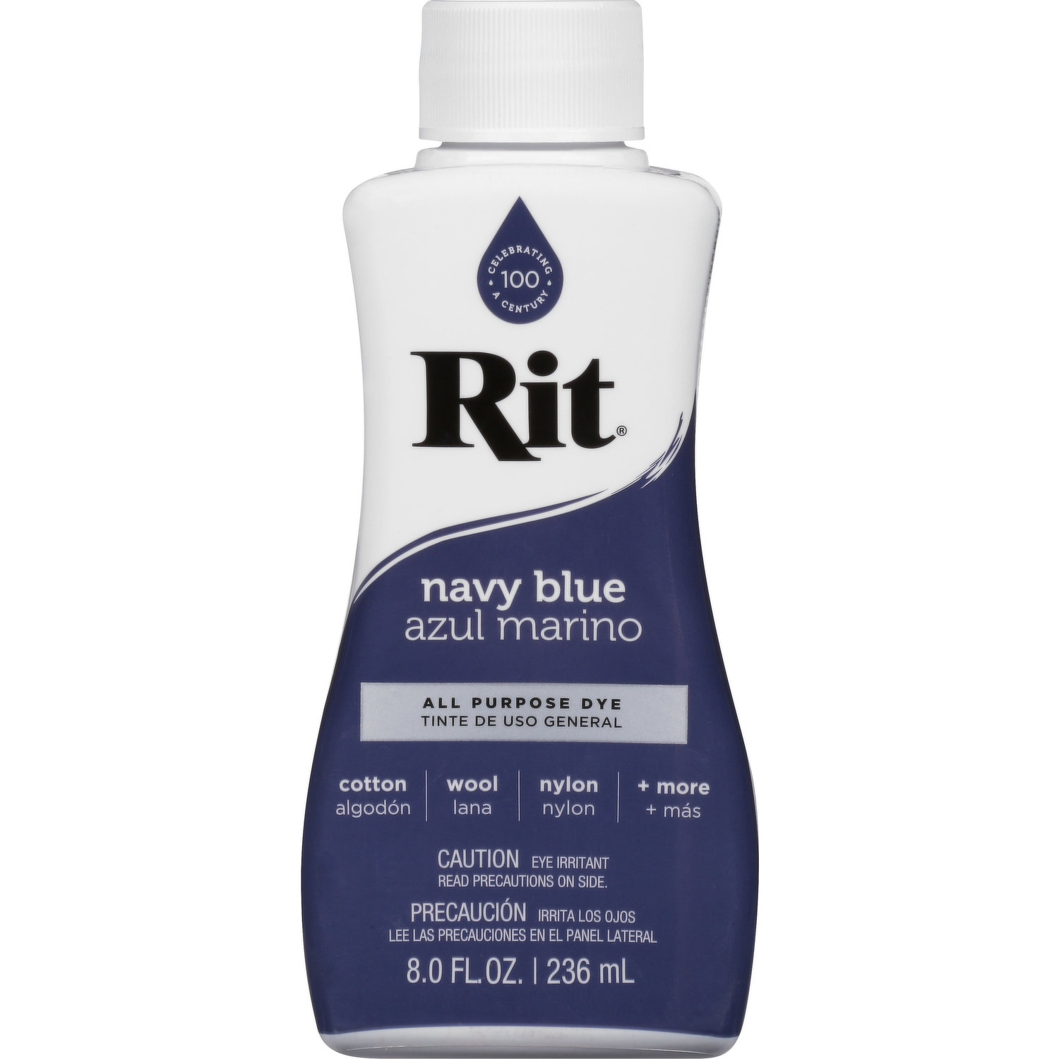 Rit Dye Liquid Fabric Dye, 8-Ounce, Navy Blue (Pack of 8)