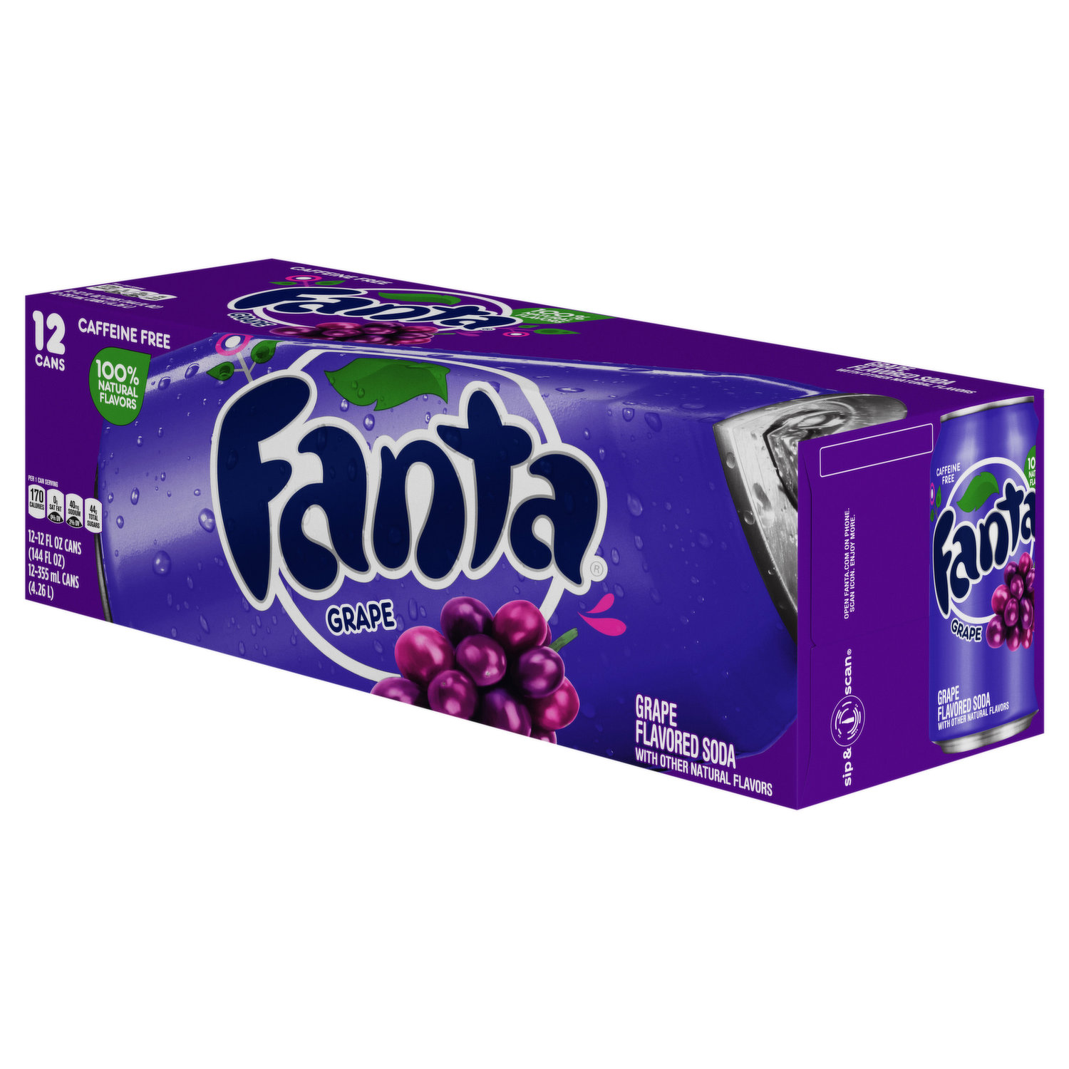 Fanta Grape 12fl.oz 355ml USA Soda 12 Cans - American Candy N