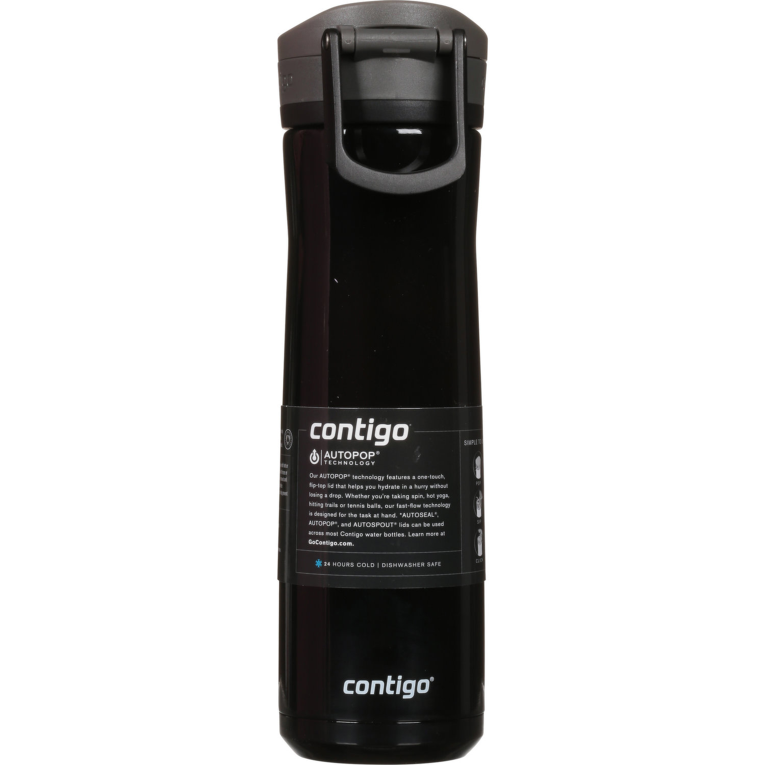 Contigo Water Bottle, Leak-Proof Lid with Autospout, Blue Corn, 24 Fluid Ounce