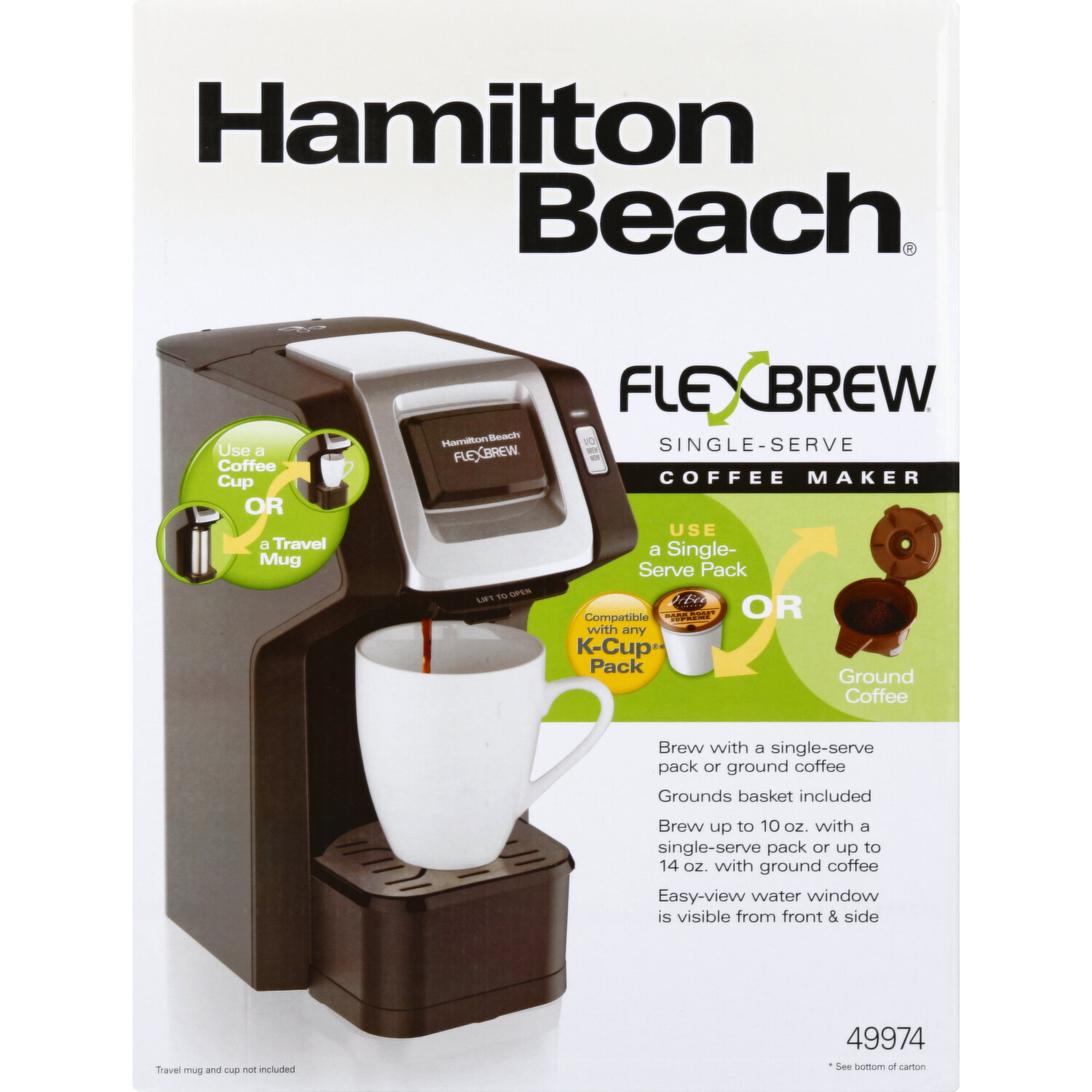 Single Serve Ground coffee Brew Basket for Hamilton Beach Flexbrew Coffee  Maker