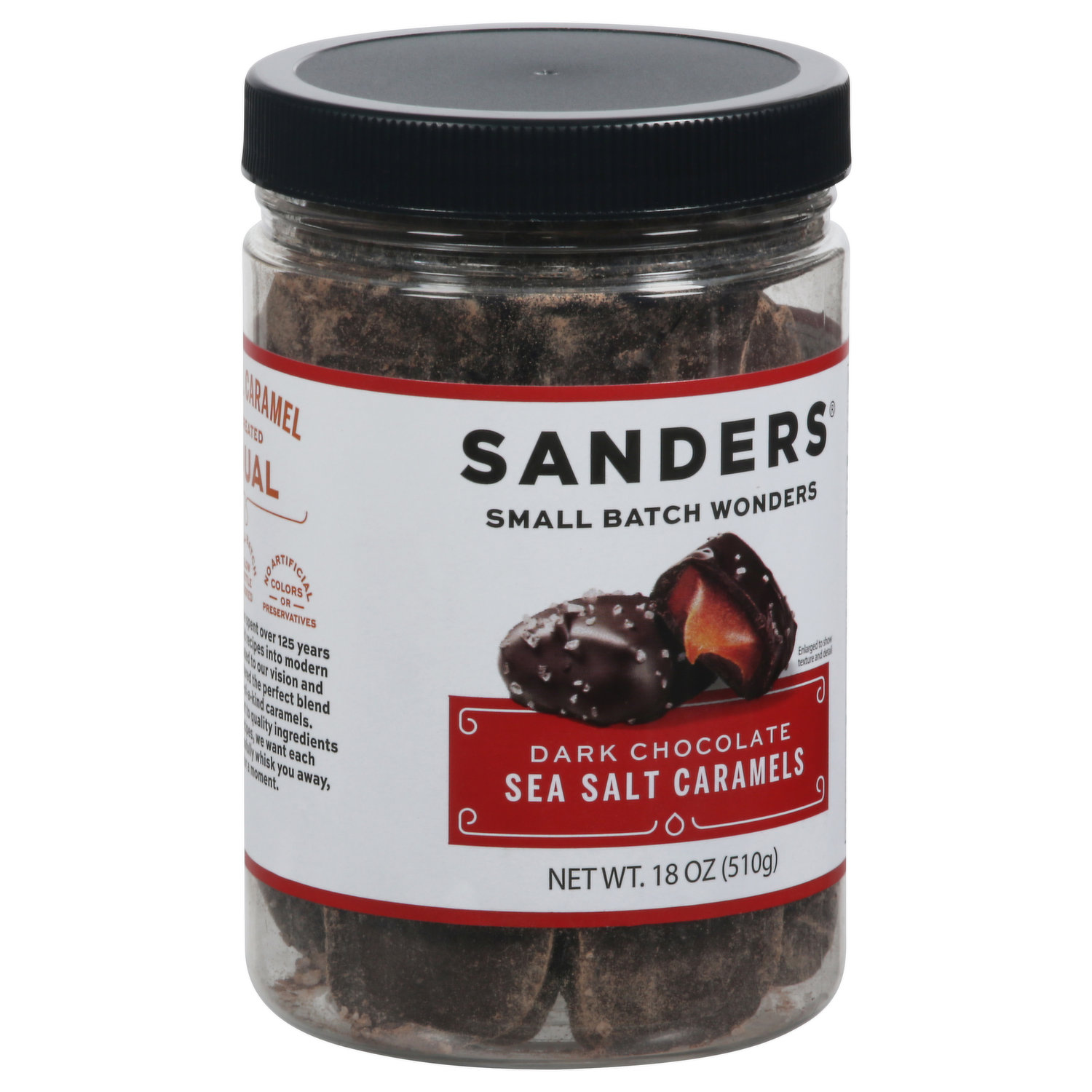 Sanders Dark Chocolate Sea Salt Caramels 36 oz., 2-pack