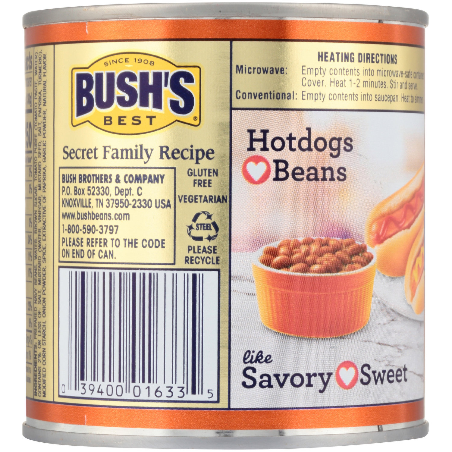 Solved: A half-cup serving of Bush's Vegetarian Baked Beans