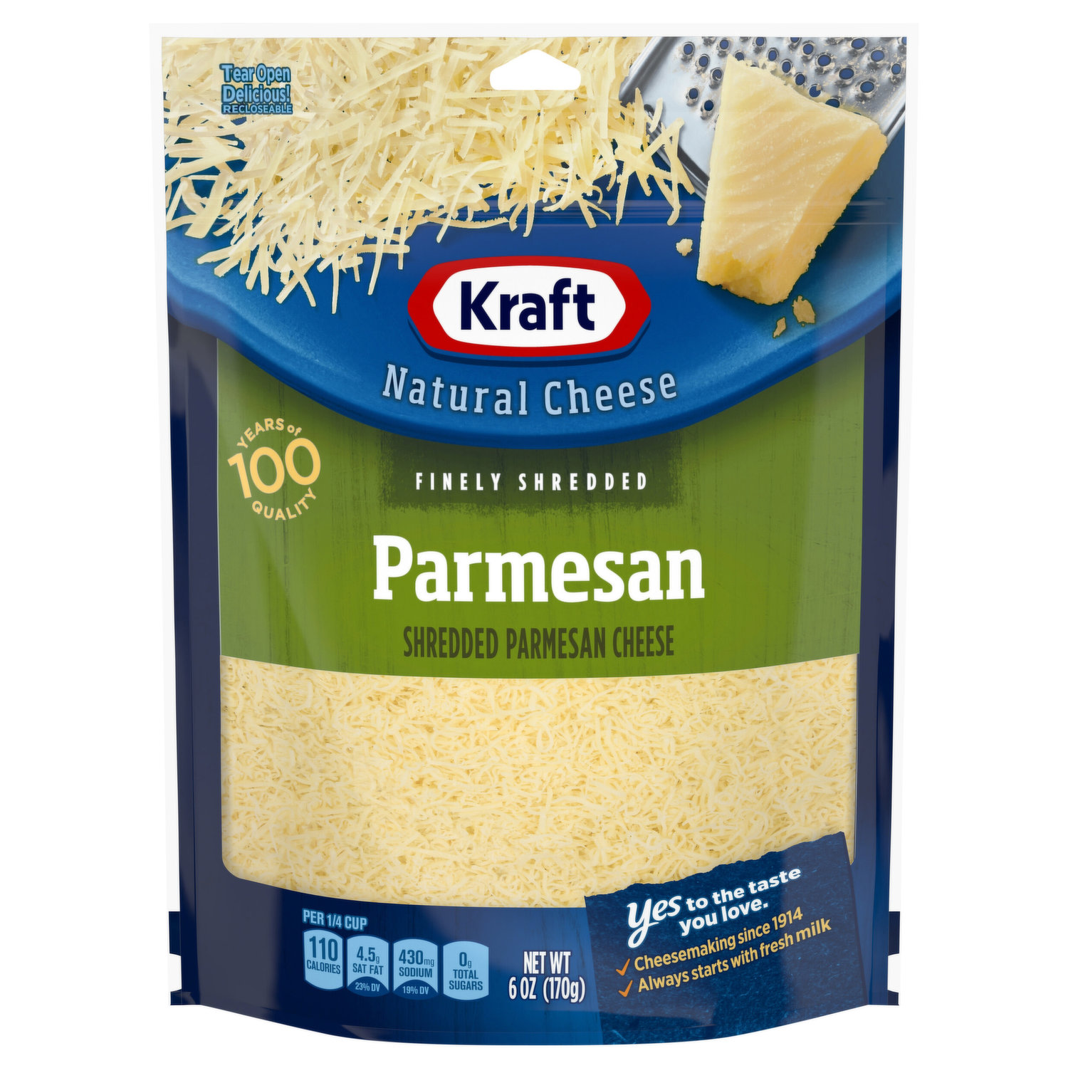 Kraft Grated Parmesan Cheese, 4.5 Pound (Pack of 4)