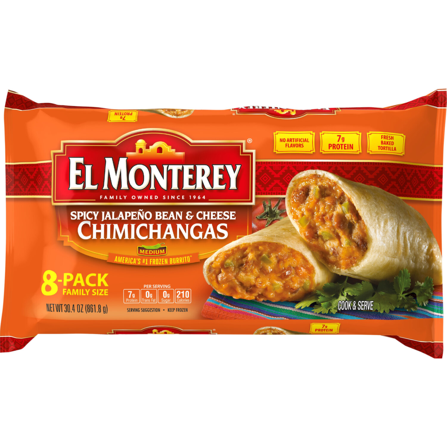 El Monterey Chimichanga, Spicy Red Hot Beef & Bean, XX Large!, Shop