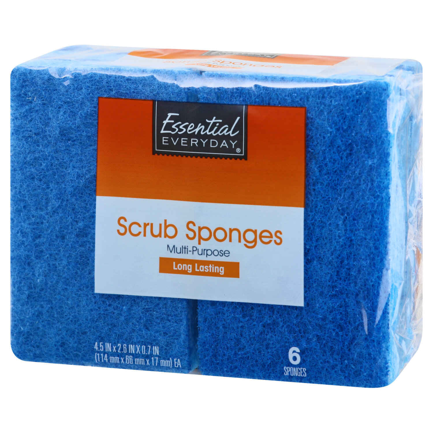 Individually Wrapped Sponges, 100 Pack Kitchen Dishwashing Sponge Bulk,  Non-Scratch Scrubbers, Sponges for Cleaning Kitchen, Bathroom, and  Household