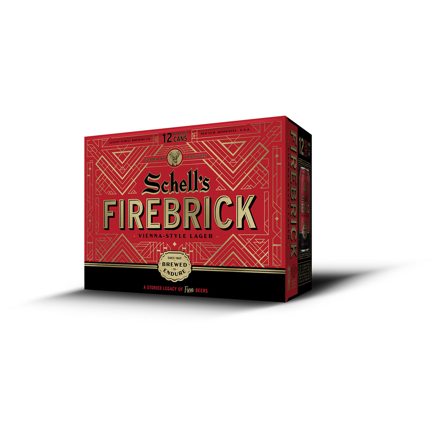 Schell's Firebrick Amber Lager 12 pack bottles