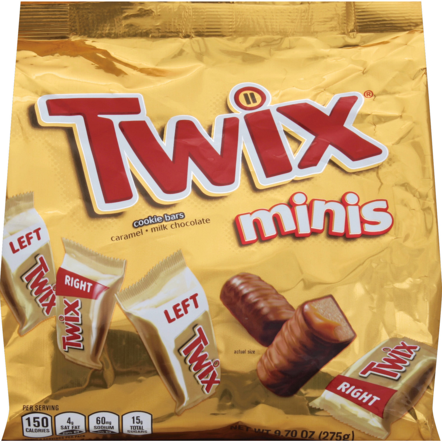 Mini barre de chocolat Twix 150g - Kibo