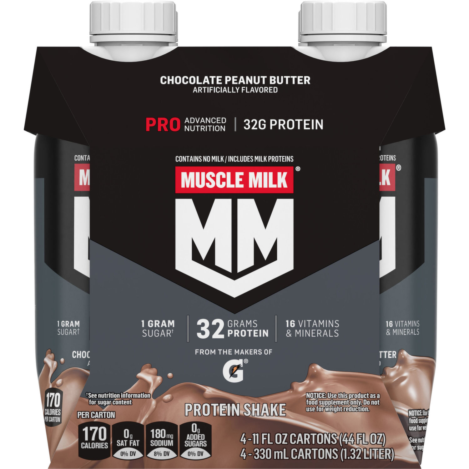 Muscle Milk Pro Advanced Nutrition Protein Shake & Gatorade Whey