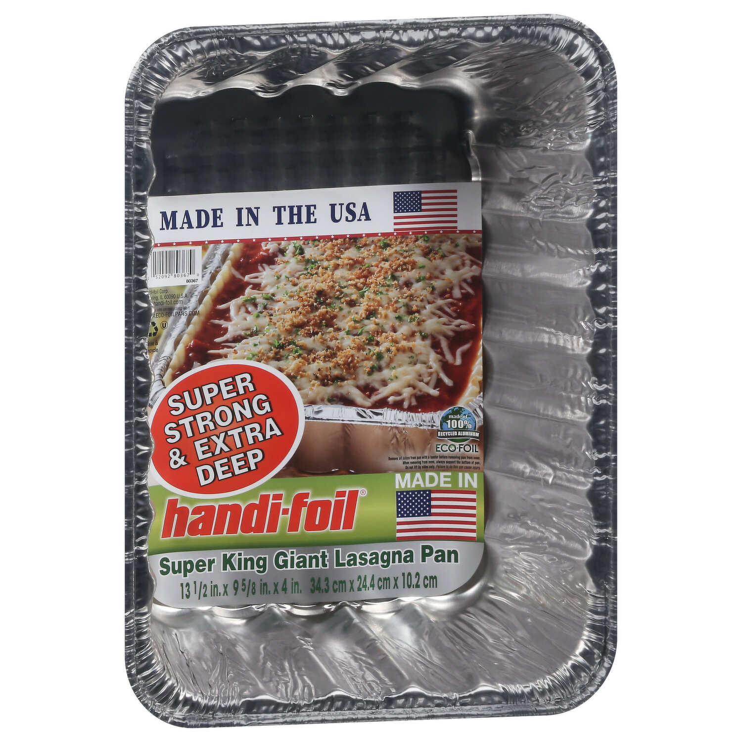 Handi-foil® Eco-Foil Giant Lasagna Pan, 1 pk / 13.5 x 9.6 in - Ralphs