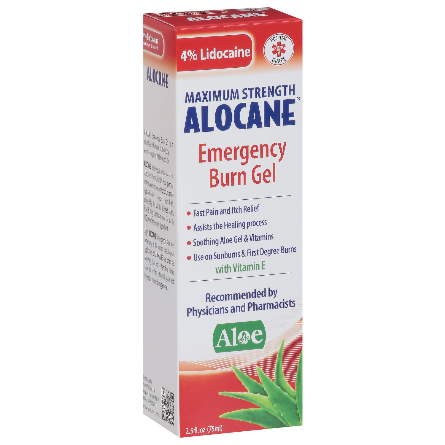 Alocane Maximum Strength Emergency Room Burn Gel, 2.5 Fluid Ounce - Pack of  2