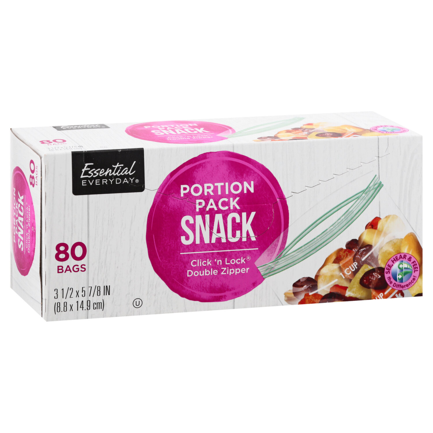 Double Zipper Portion Pack Snack Bags | Plastic Bags | Market Basket