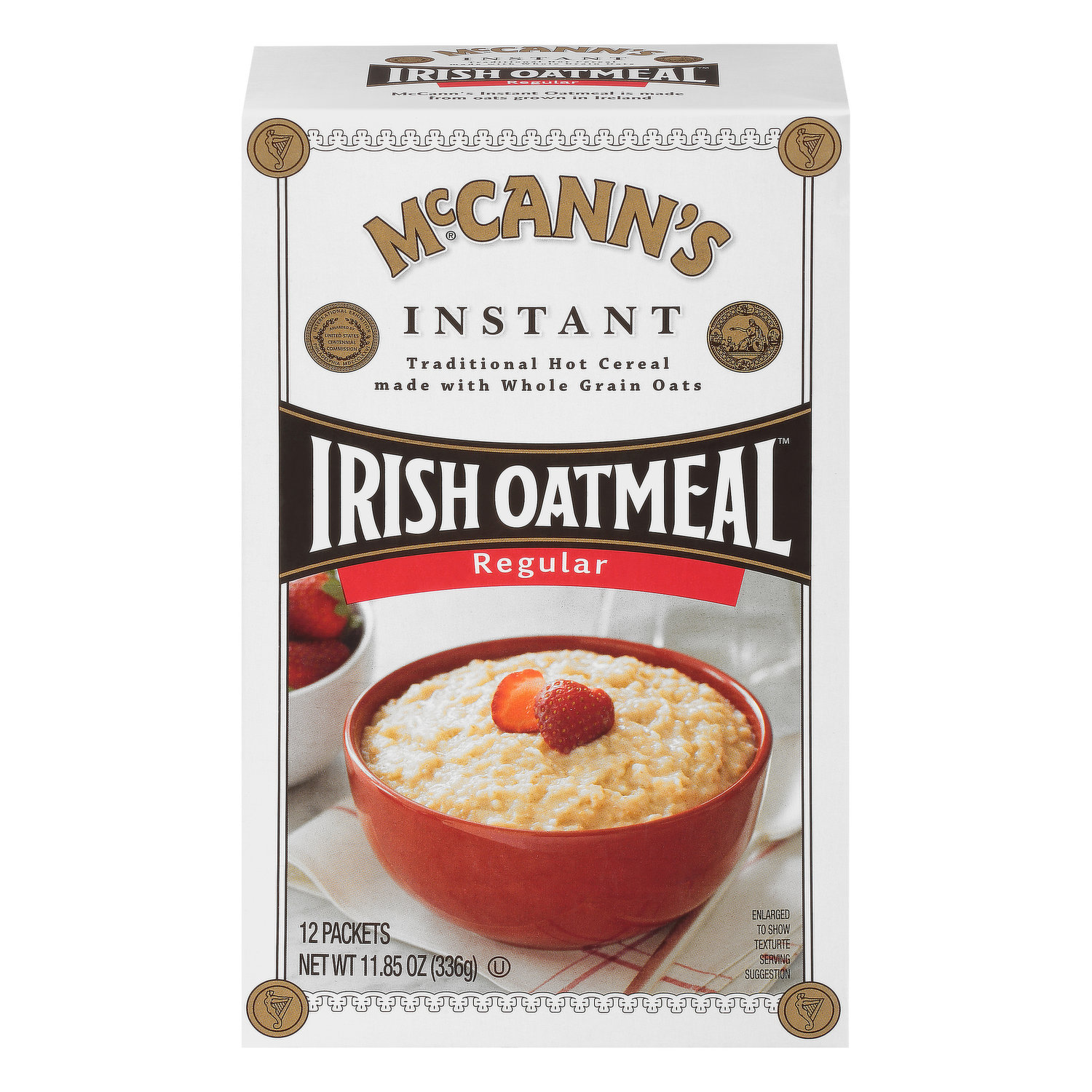 Cream of Wheat Cinnabon Instant Hot Cereal Packets, 10-1.23 Ounce Single  Serving Packets with By The Cup Cereal Bowl