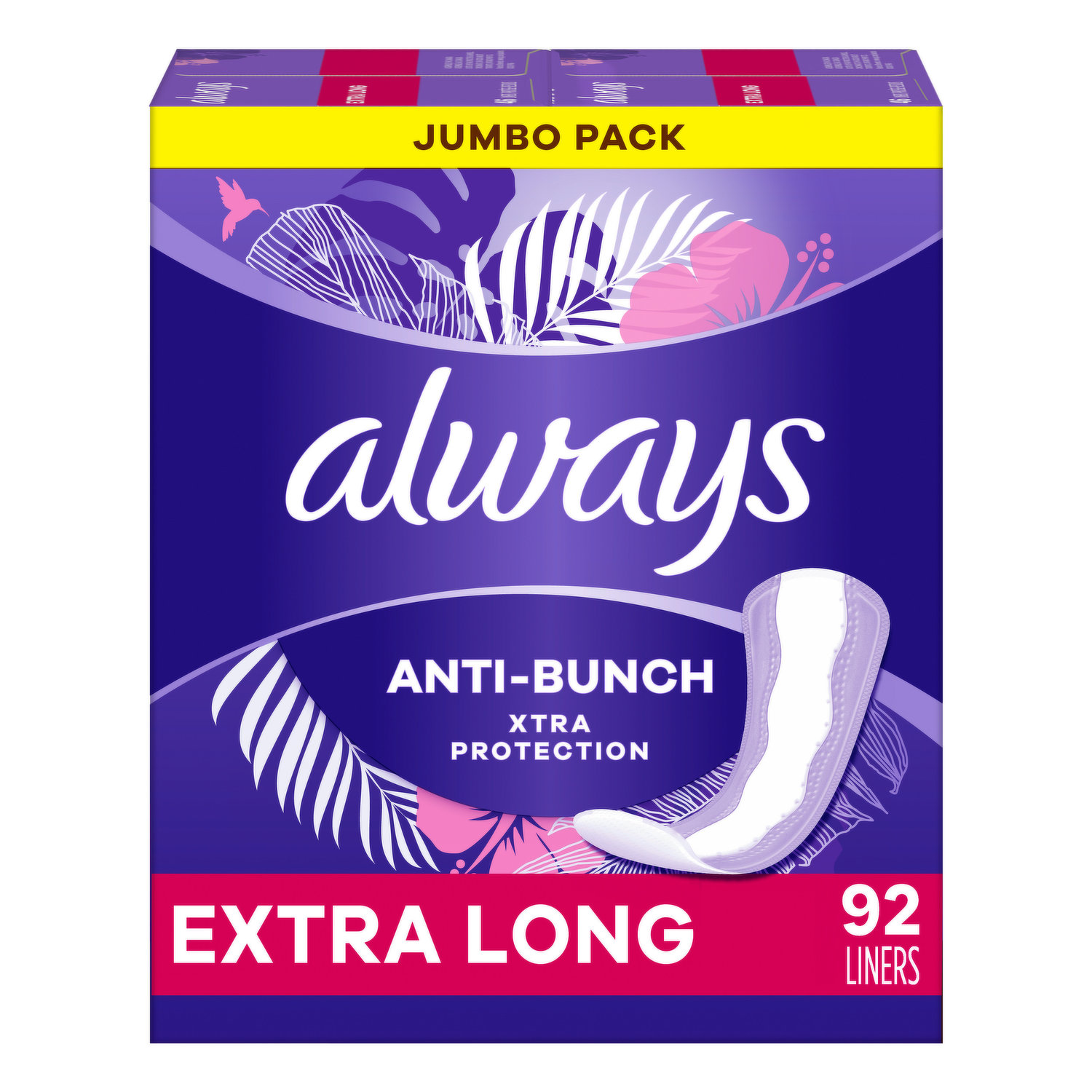 Always Thin Daily Liners, Regular Absorbency, 120 count (Pack of 2